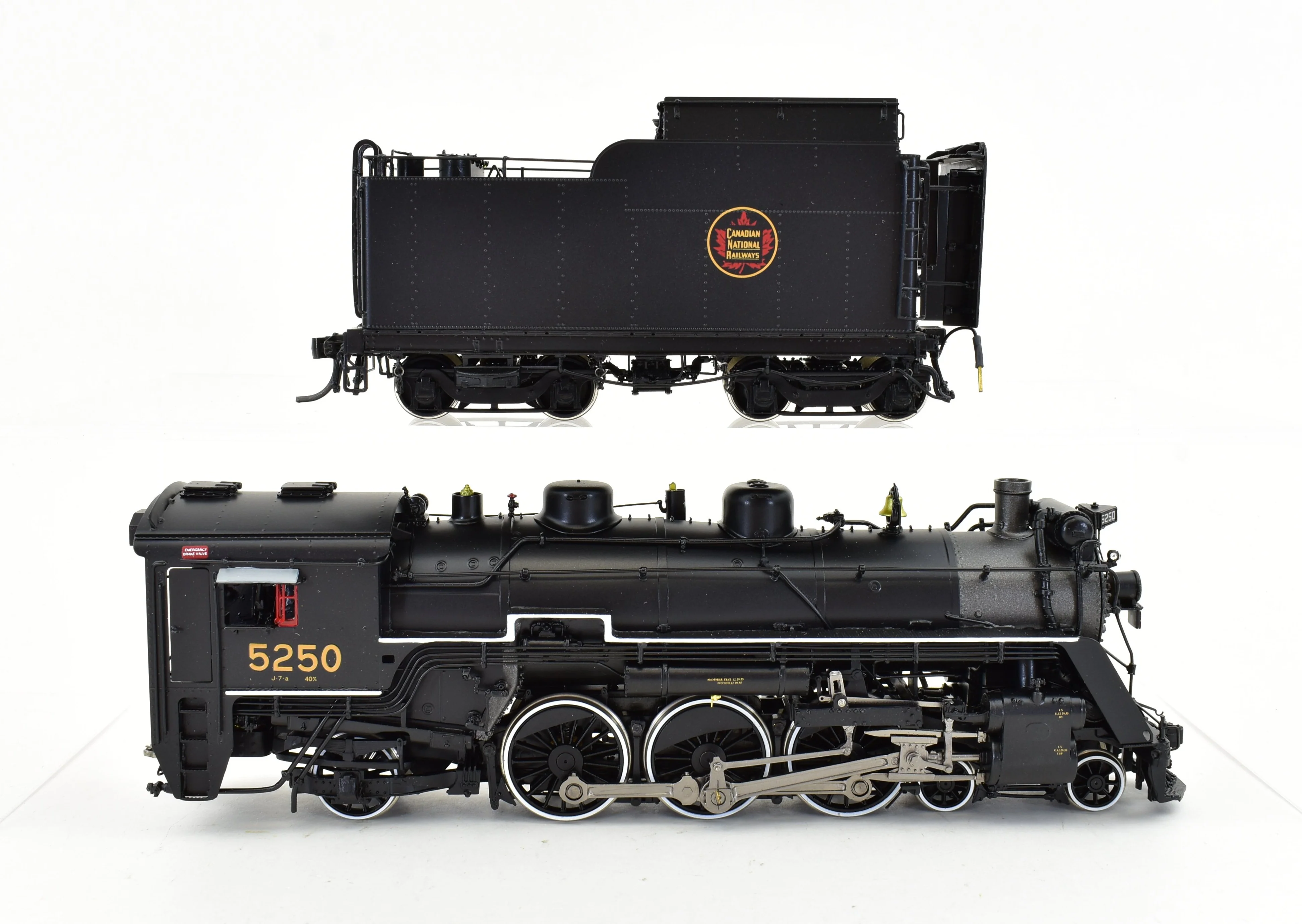 HO Brass CON DVP - Division Point CNR - Canadian National Railway Class J-7-a 4-6-2 FP #5250 - Image 8