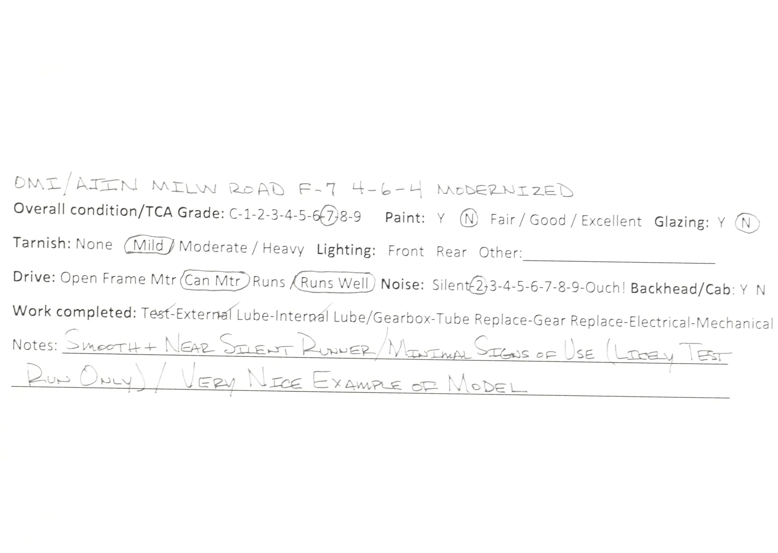 HO Brass CON OMI - Overland Models, Inc. MILW - Milwaukee Road F-7 4-6-4 Baltic AS-IS - Image 21