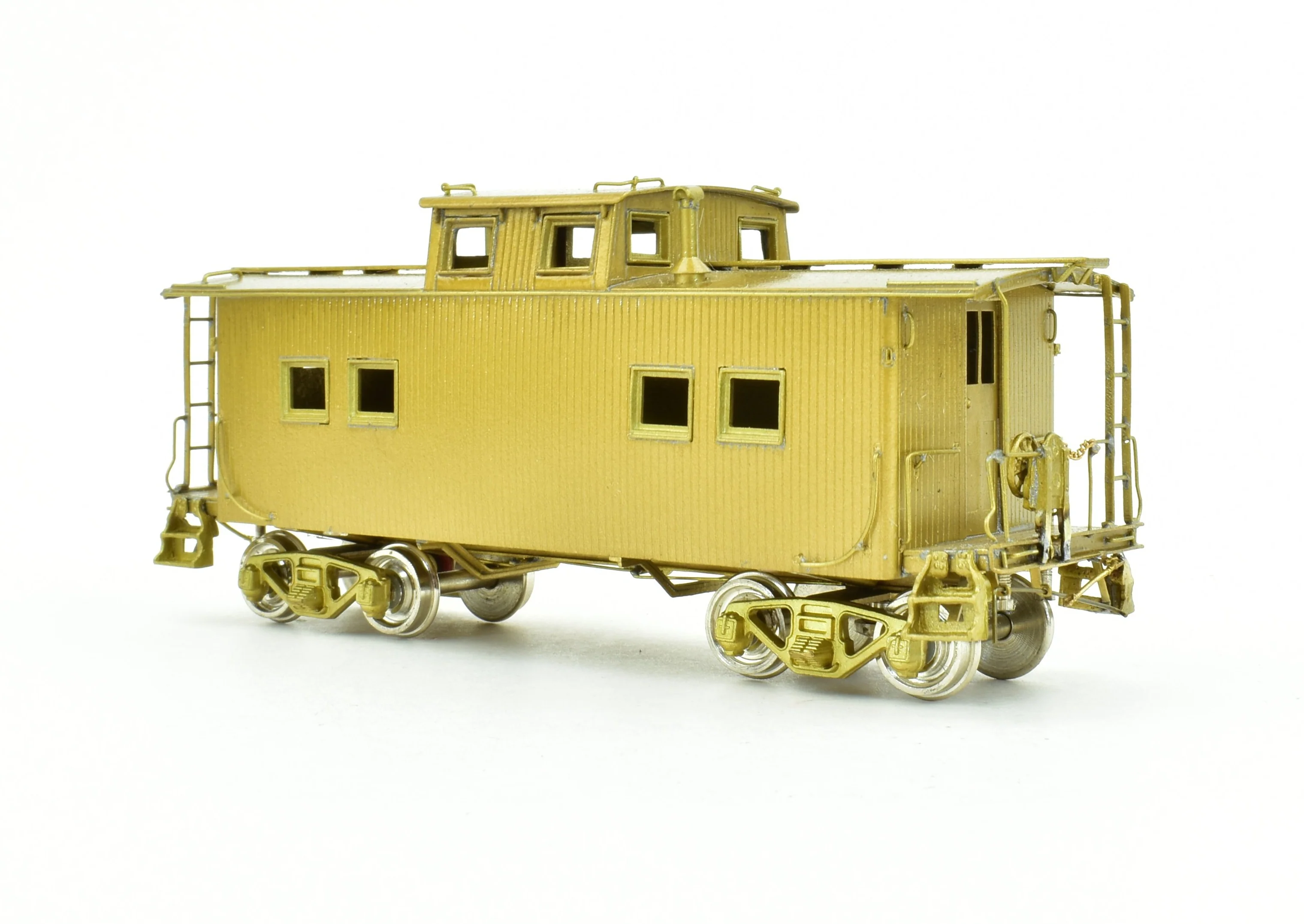 HO Brass NJ Custom Brass - RDG - Reading Wood Caboose - Image 5