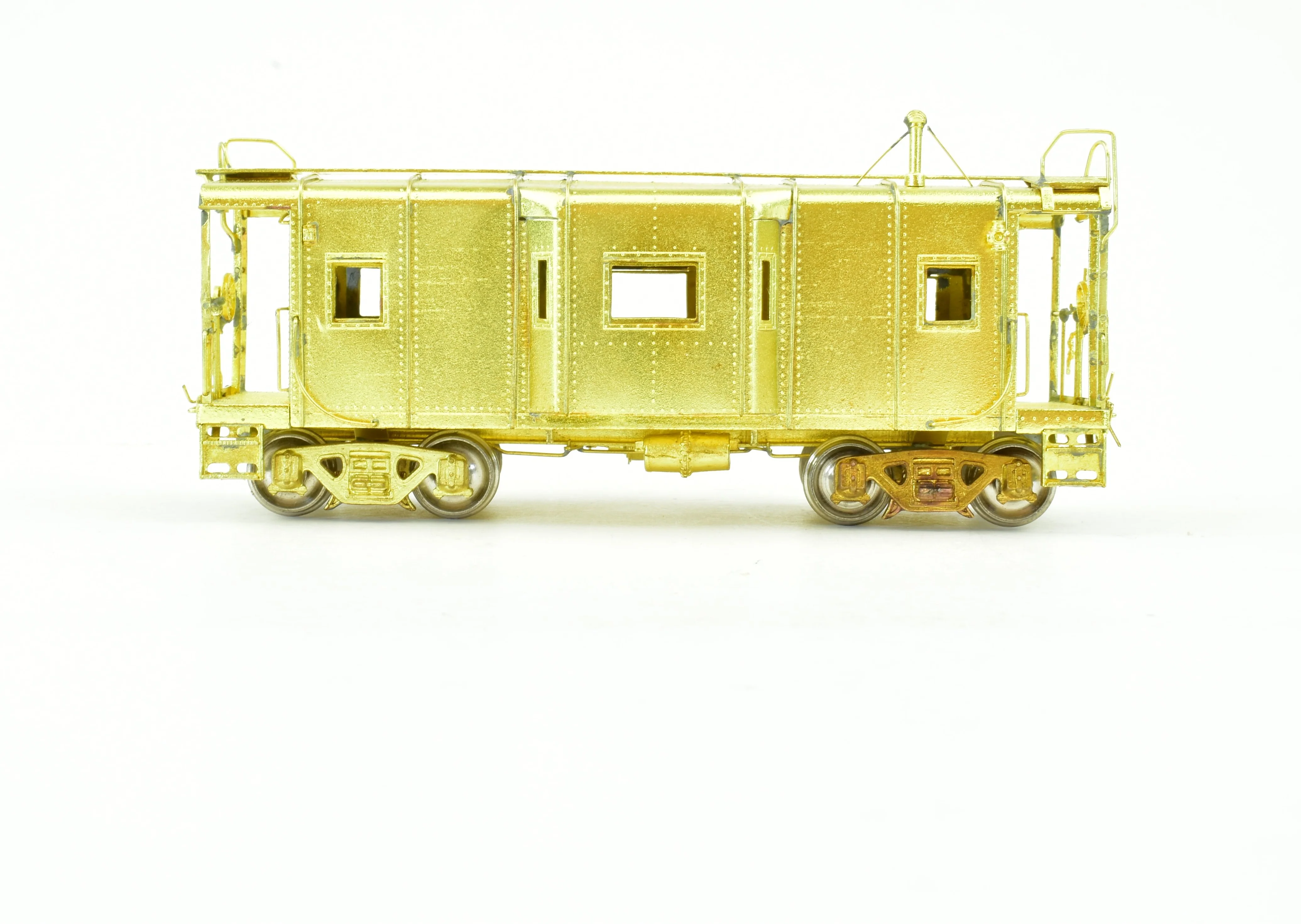 HO Brass Oriental Limited B&O - Baltimore & Ohio I-12 Wagon Top Bay Window Caboose - Image 3