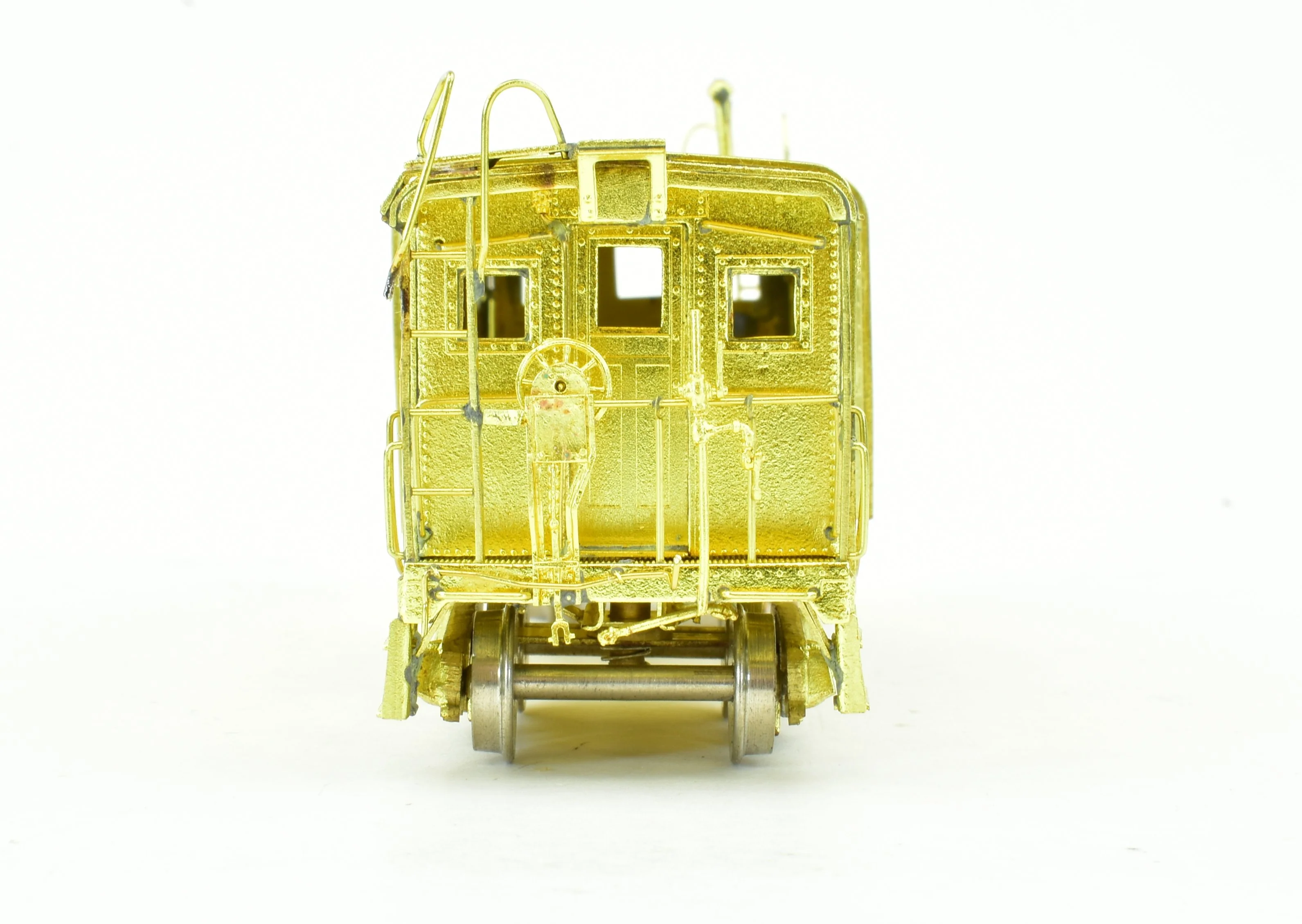 HO Brass Oriental Limited B&O - Baltimore & Ohio I-12 Wagon Top Bay Window Caboose - Image 6