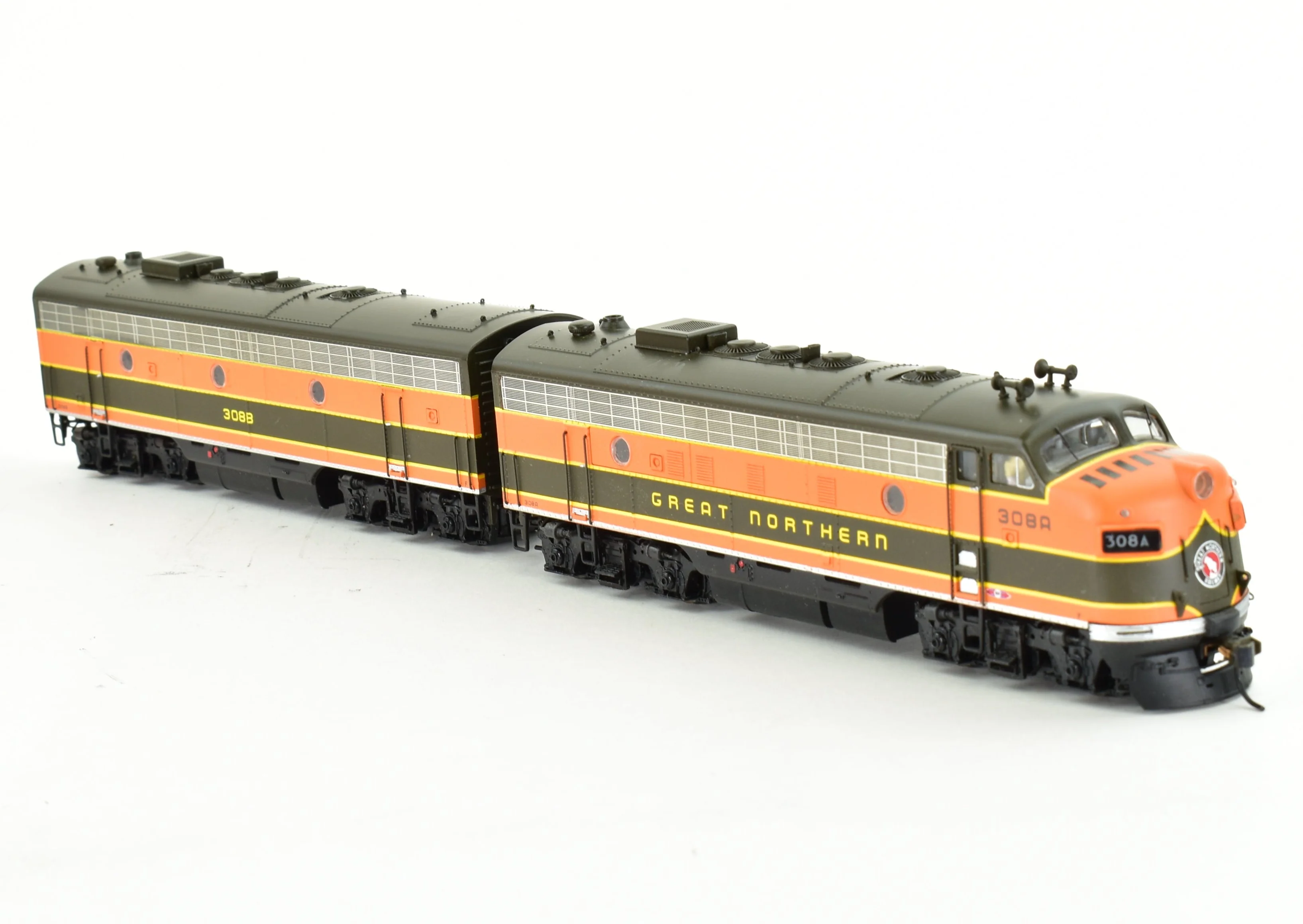 HO BLI - Broadway Limited Imports GN - Great Northern EMD F7A/B Set with QSI DCC and Sound - Image 4