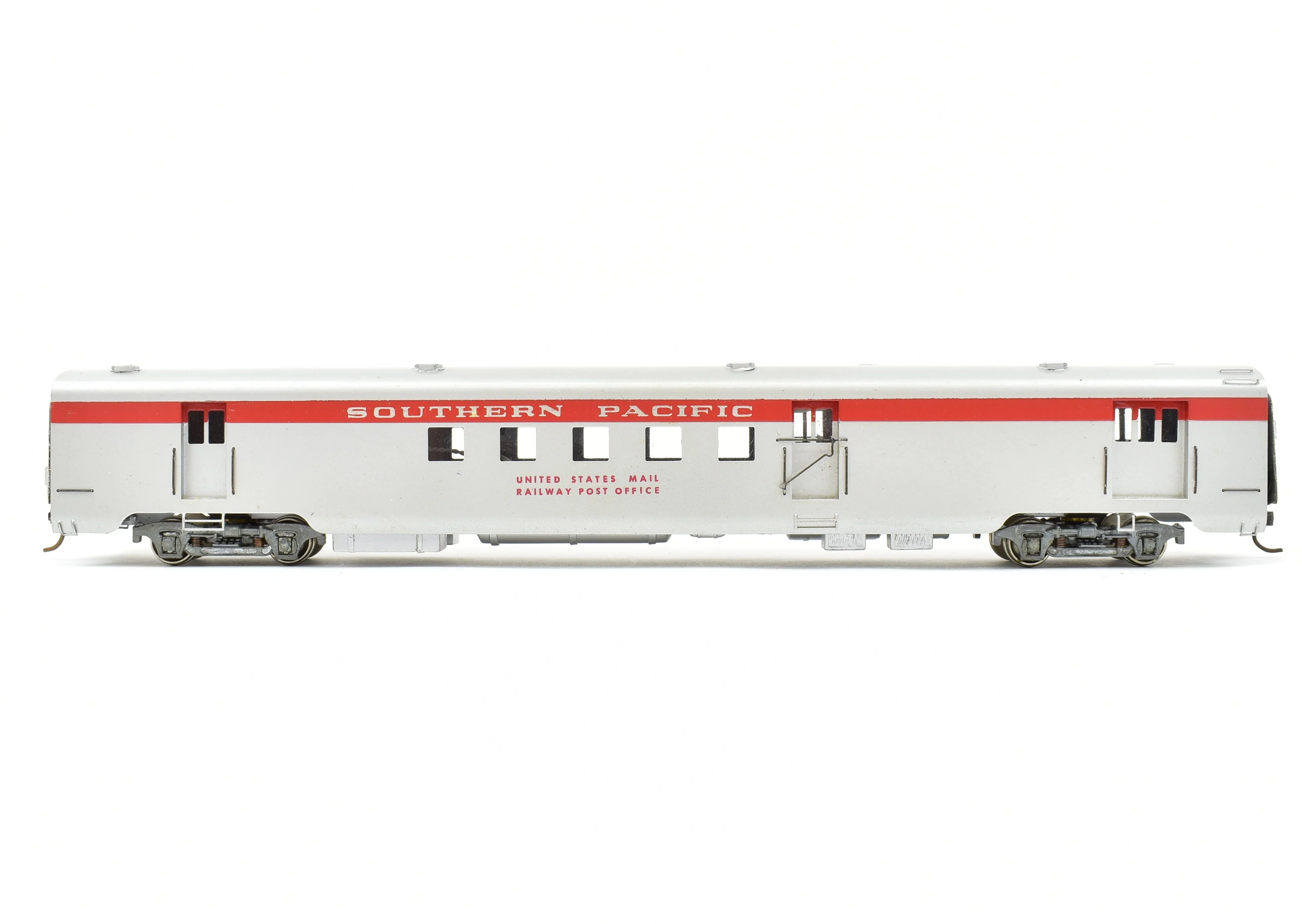 HO Brass Balboa SP - Southern Pacific Postal Baggage RPO Car Factory Painted Aluminum - Image 3