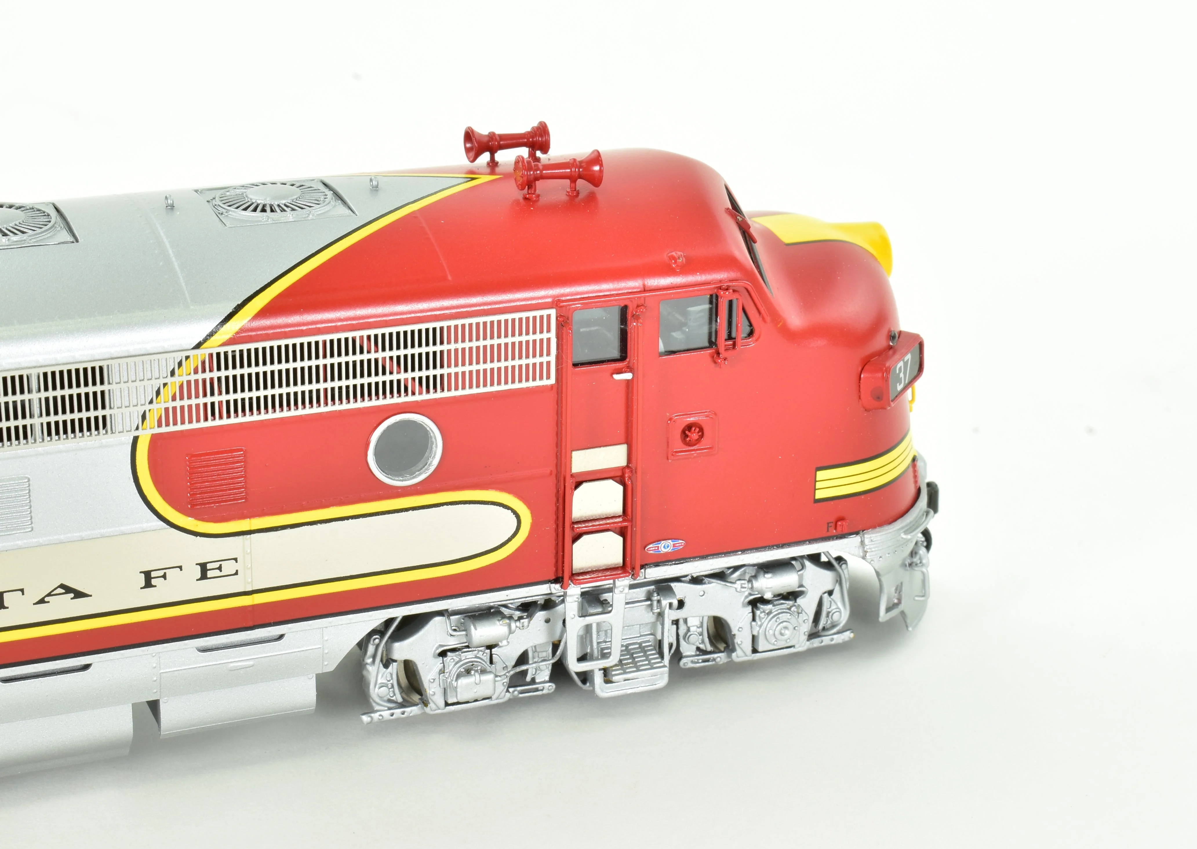 HO Brass CON CIL - Challenger Imports ATSF - Santa Fe Passenger Service EMD F7 A/B/B/A Set FP & Plated - Image 20