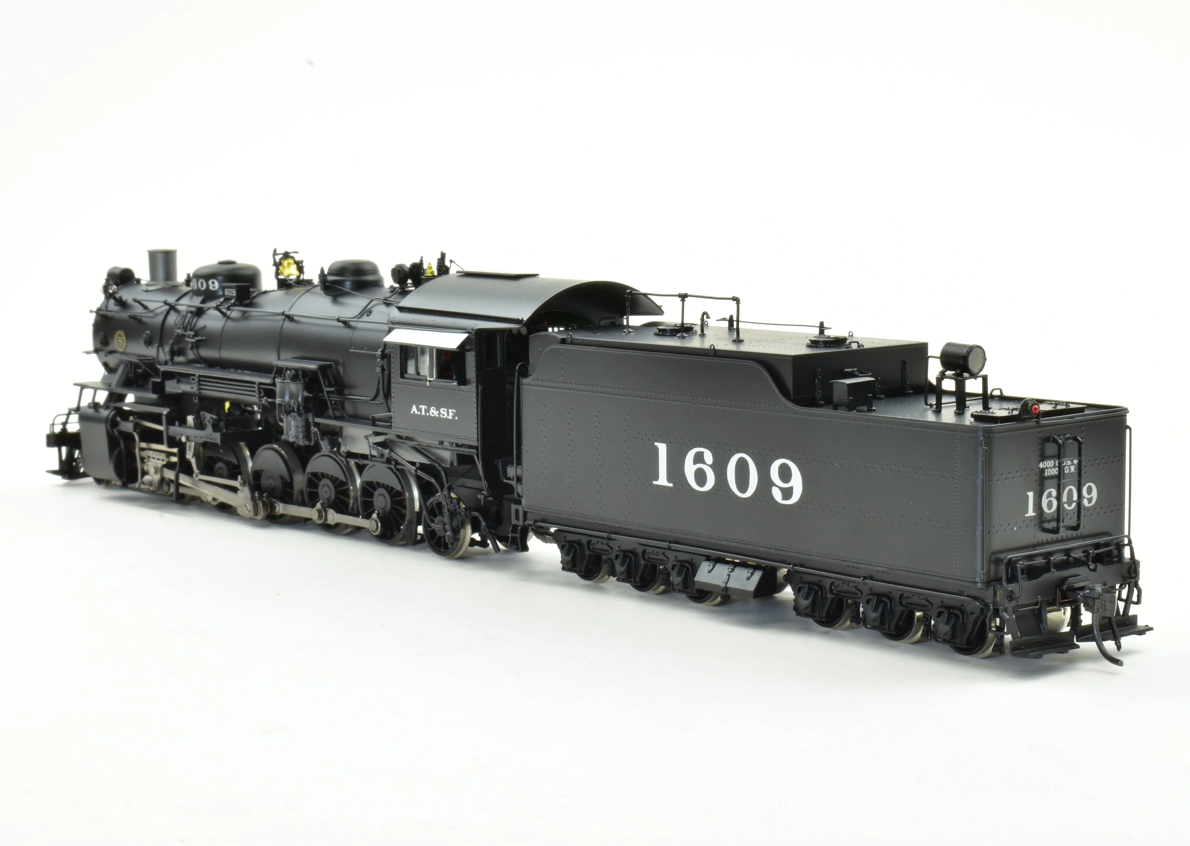 HO Brass CON DVP - Division Point ATSF - Santa Fe 2-10-2 Factory Painted #1609 - Image 10