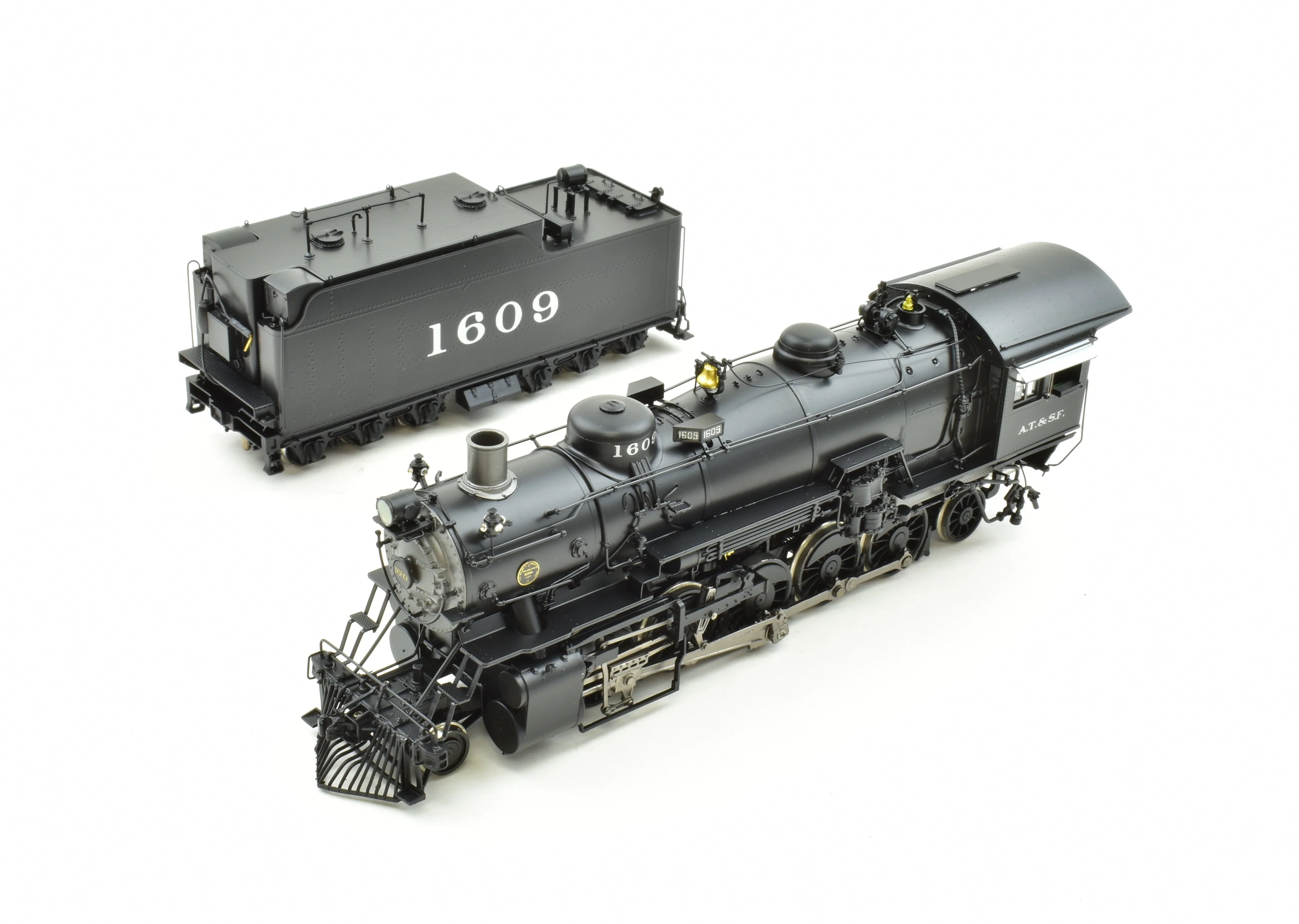 HO Brass CON DVP - Division Point ATSF - Santa Fe 2-10-2 Factory Painted #1609 - Image 4