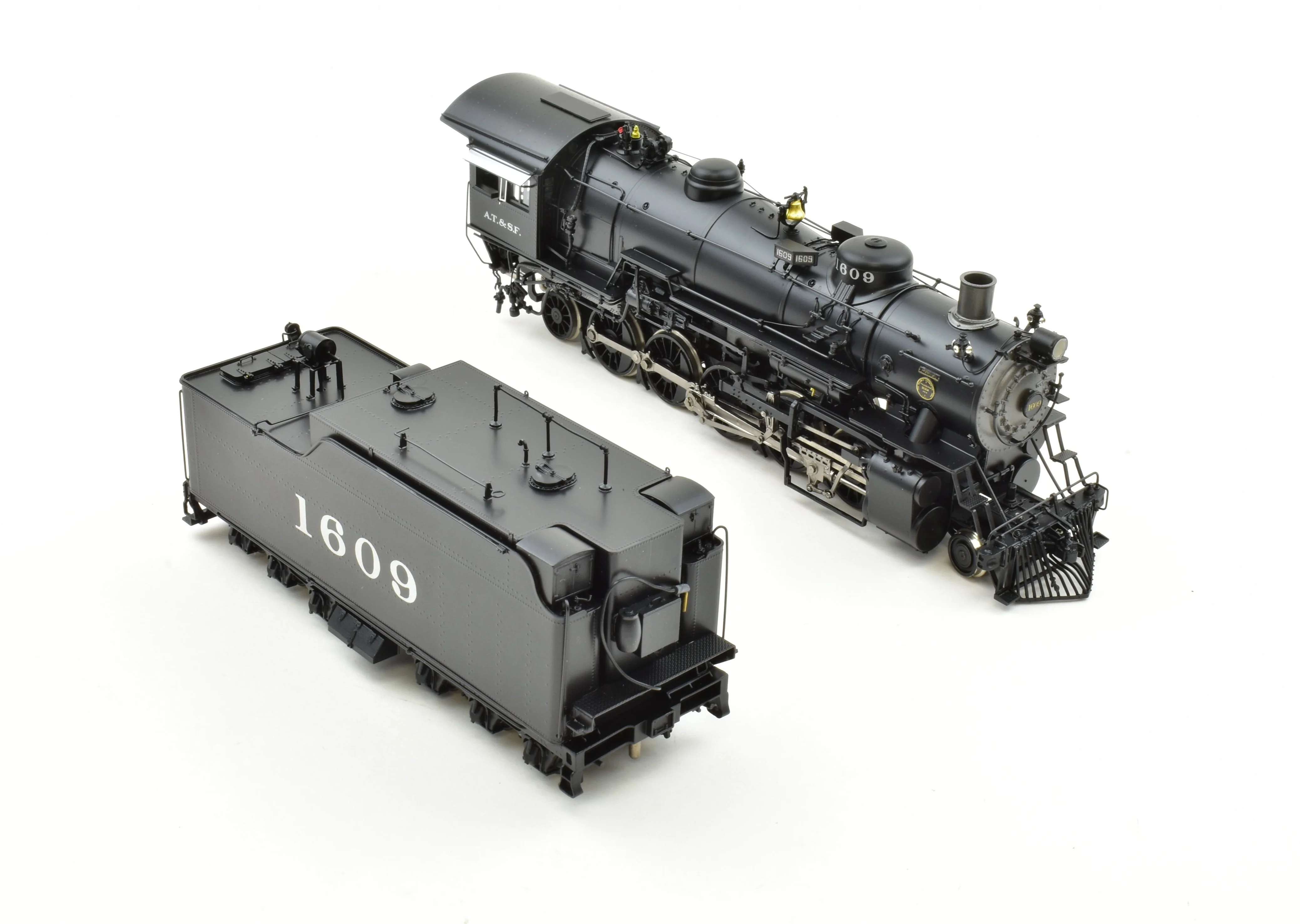 HO Brass CON DVP - Division Point ATSF - Santa Fe 2-10-2 Factory Painted #1609 - Image 5