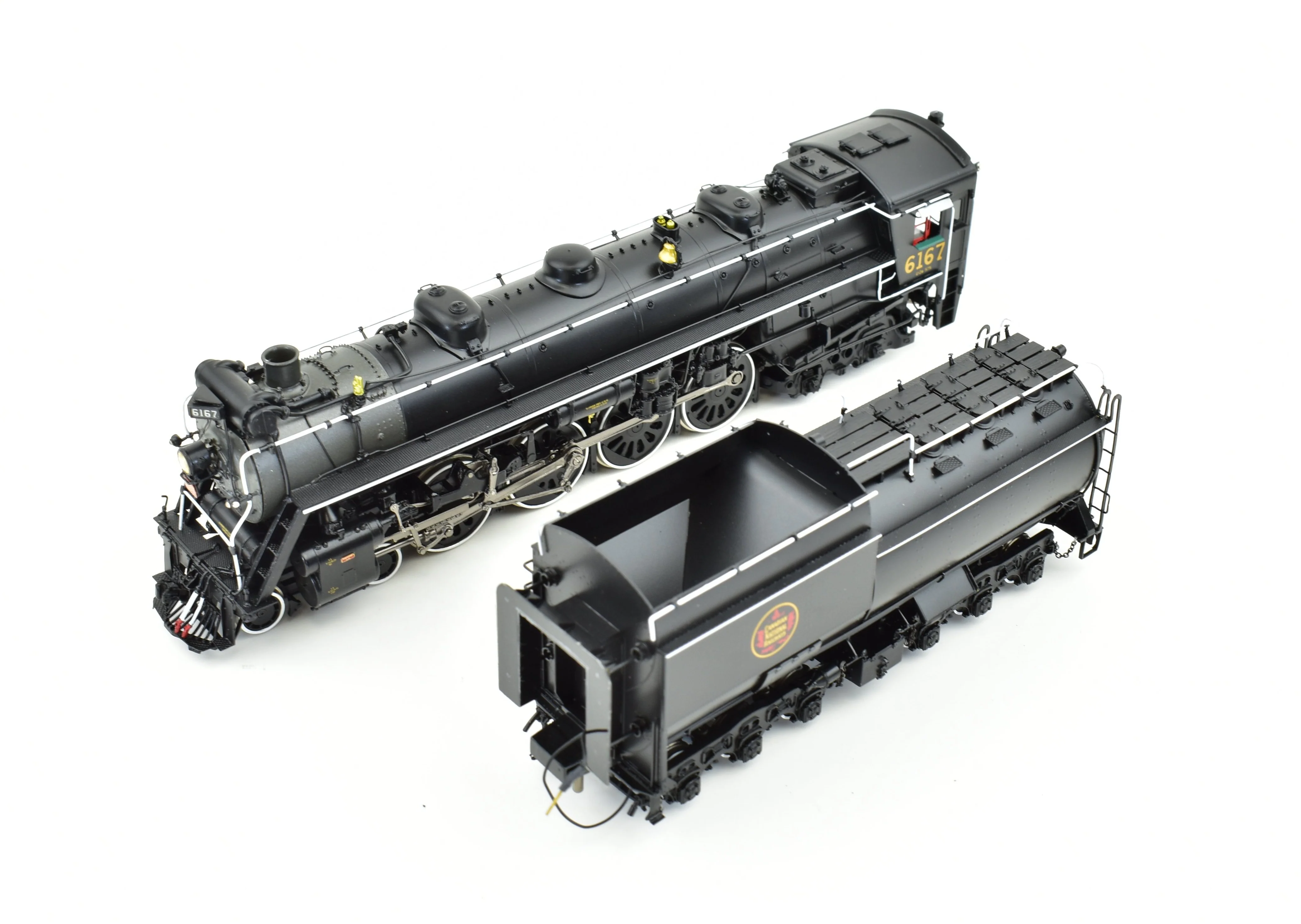 HO Brass CON DVP - Division Point CNR - Canadian National Railway Class U-2-e  4-8-4 FP #6167 - Image 4