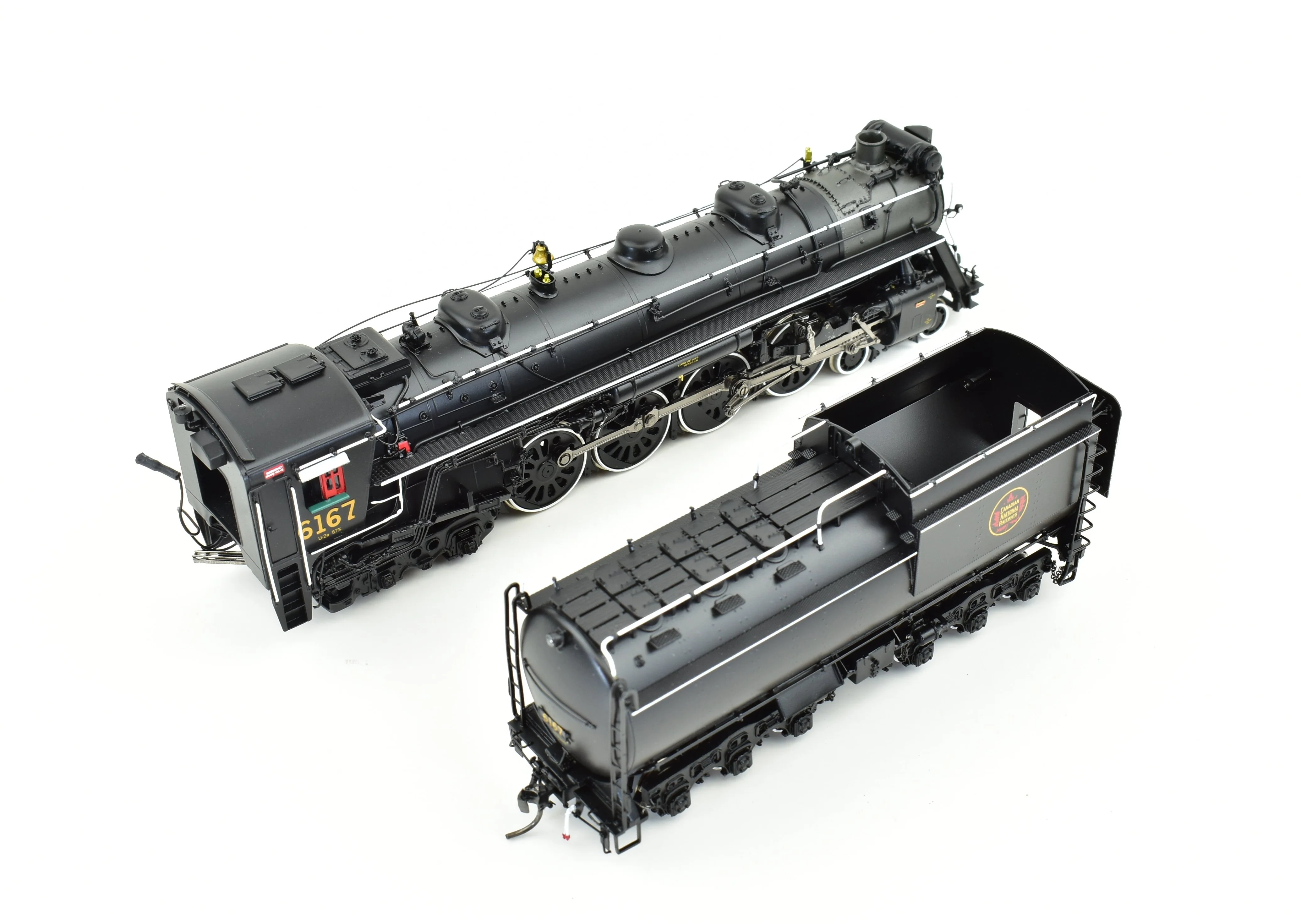 HO Brass CON DVP - Division Point CNR - Canadian National Railway Class U-2-e  4-8-4 FP #6167 - Image 6