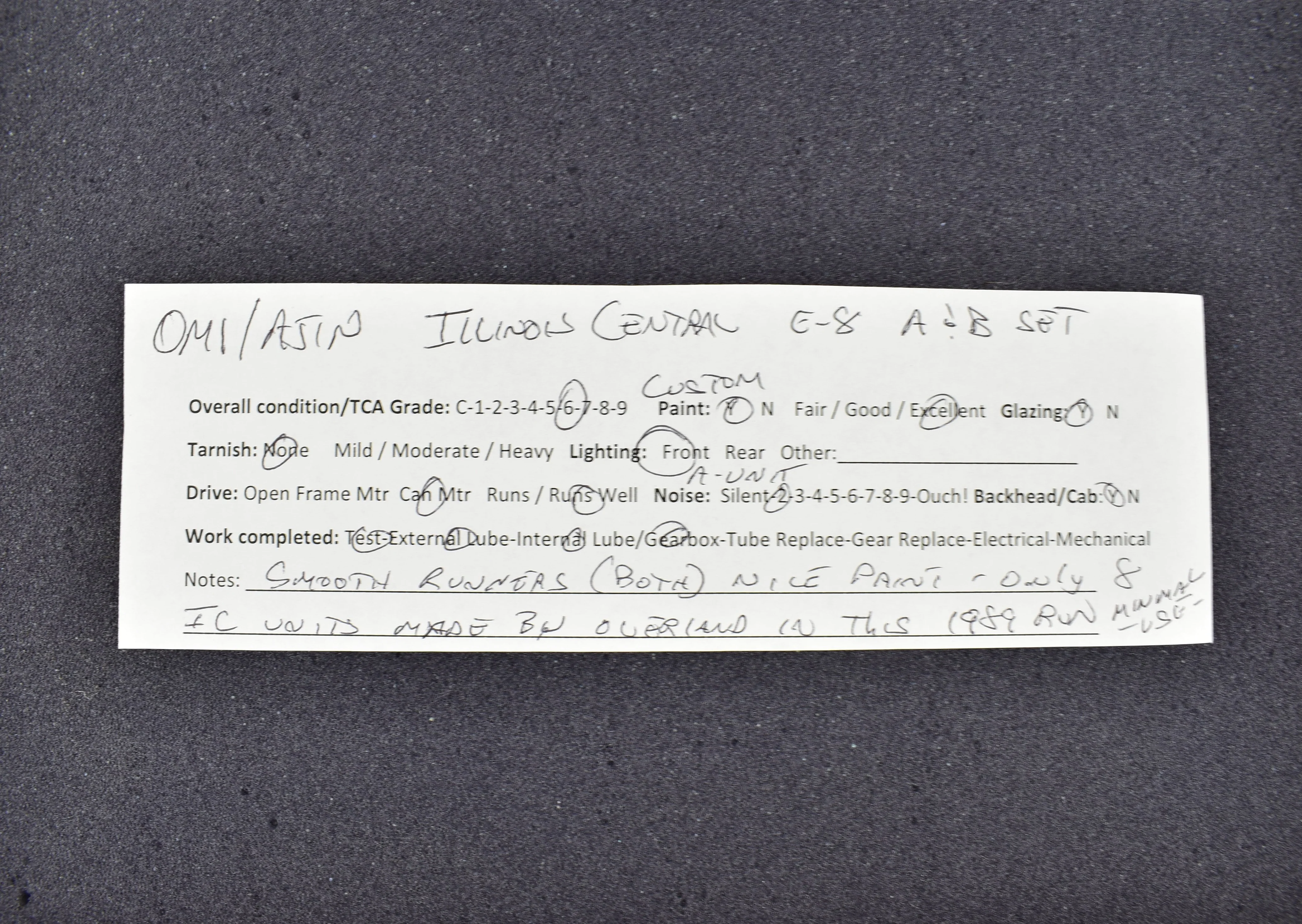 HO Brass CON OMI - Overland Models, Inc. IC - Illinois Central EMD E9-A and E8-B Set Pro Painted ReBoxx - Image 23