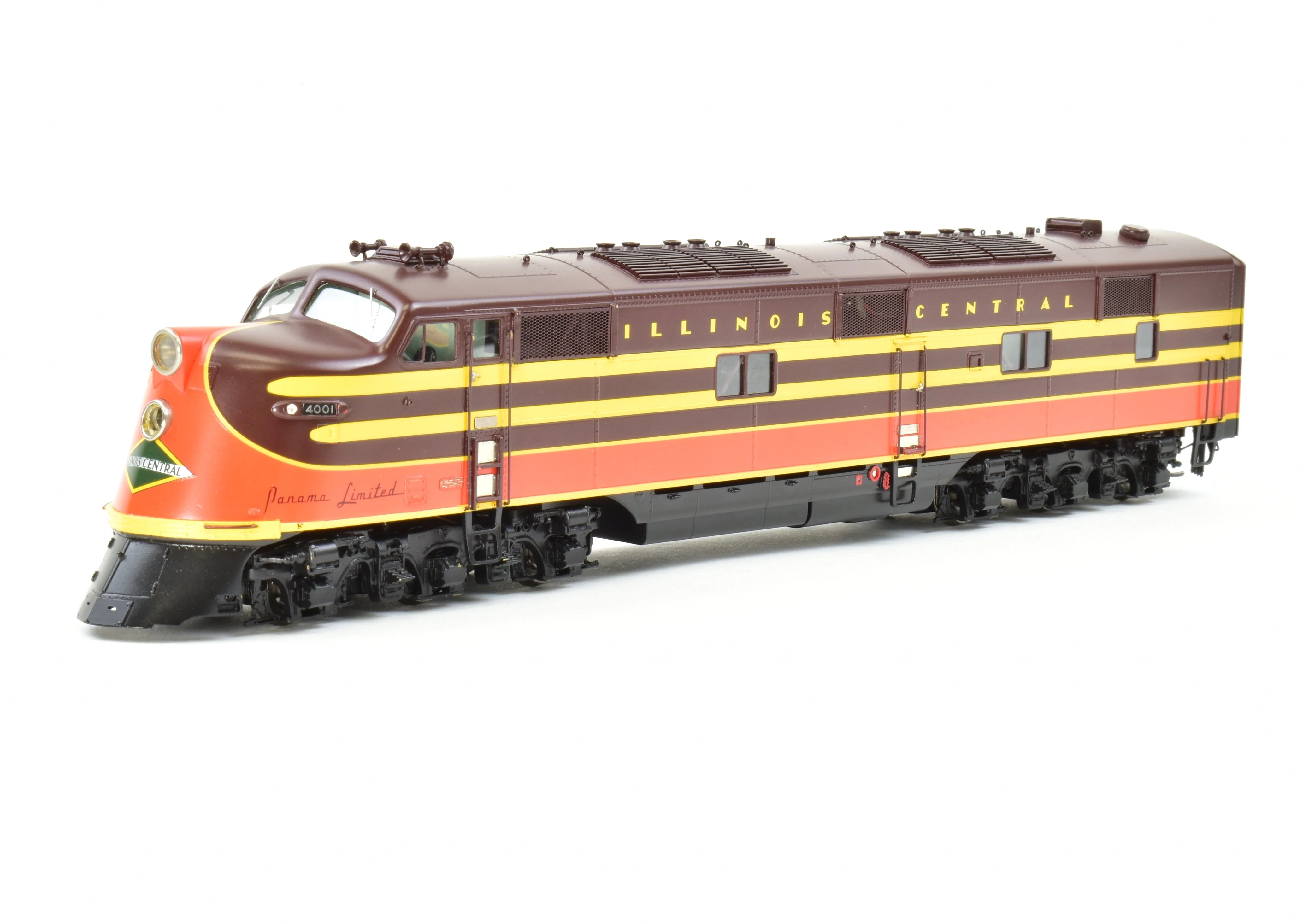 HO Brass CON Railway Classics IC - Illinois Central EMD E6AA Set 1942 "Panama Limited" F/P With ESU DCC & Sound - Image 10