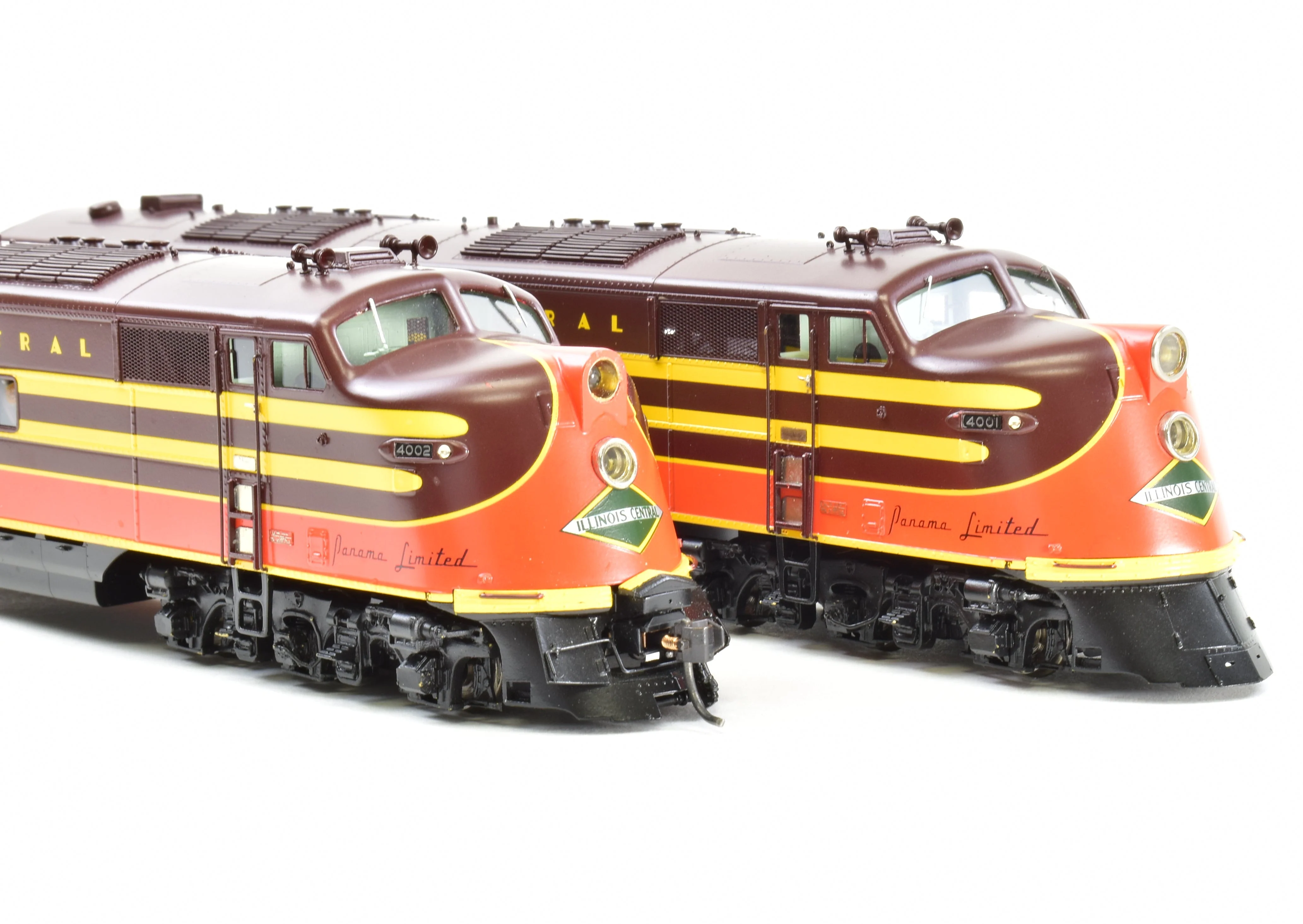 HO Brass CON Railway Classics IC - Illinois Central EMD E6AA Set 1942 "Panama Limited" F/P With ESU DCC & Sound - Image 21