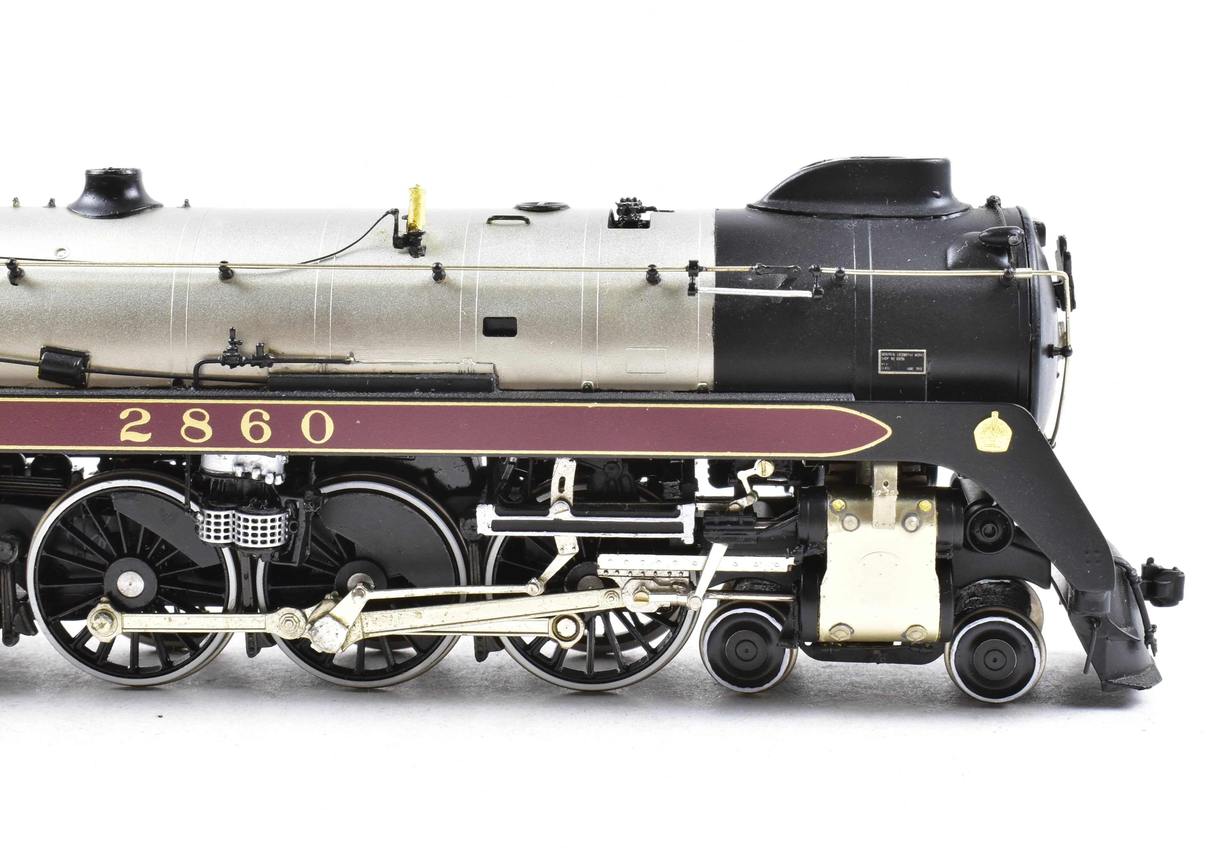 HO Brass CON Van Hobbies B.C.R. - British Columbia Railway 4-6-4 Class H1e Royal Hudson Factory Panted No. 2860 - Image 13