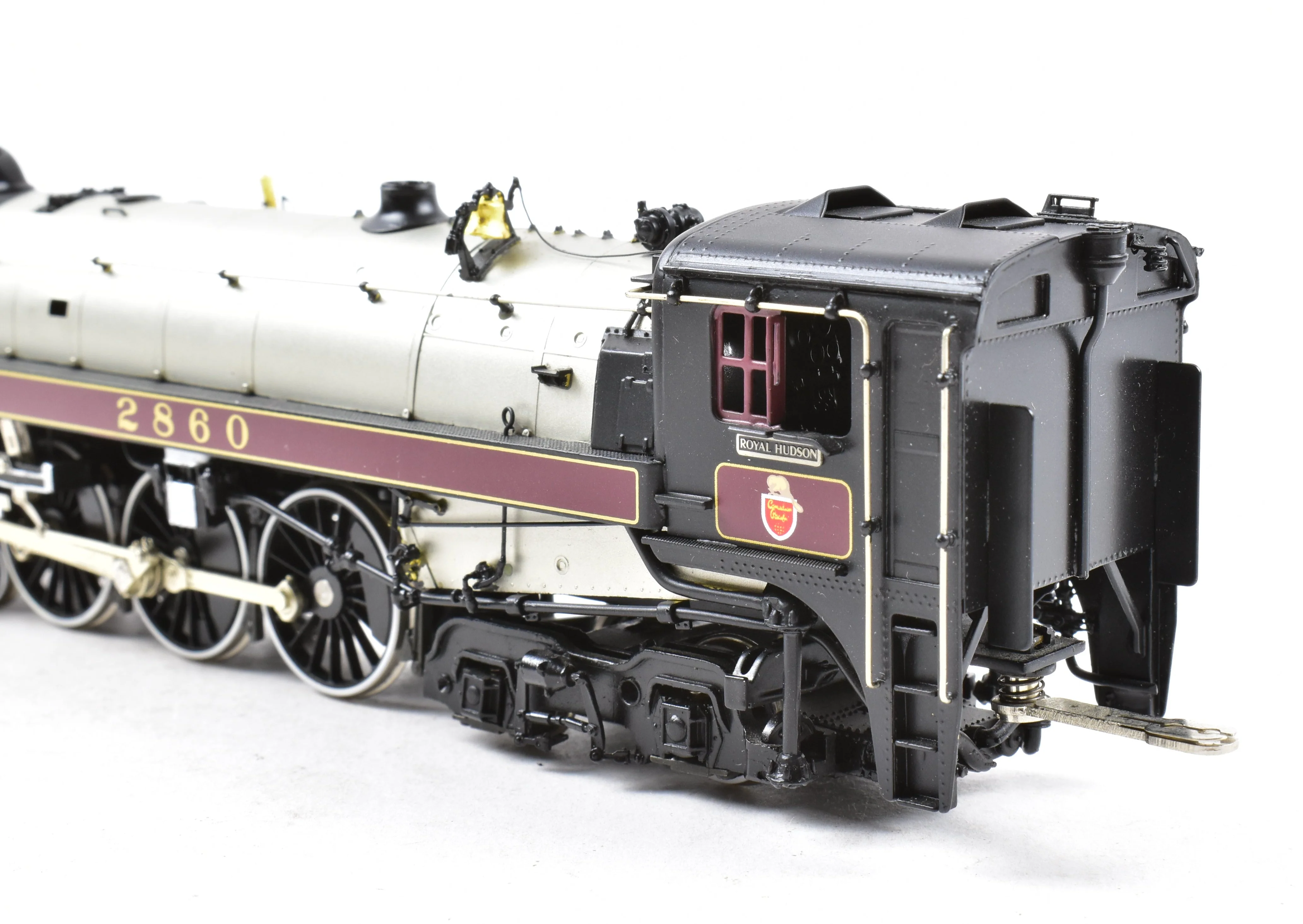 HO Brass CON Van Hobbies B.C.R. - British Columbia Railway 4-6-4 Class H1e Royal Hudson Factory Panted No. 2860 - Image 15