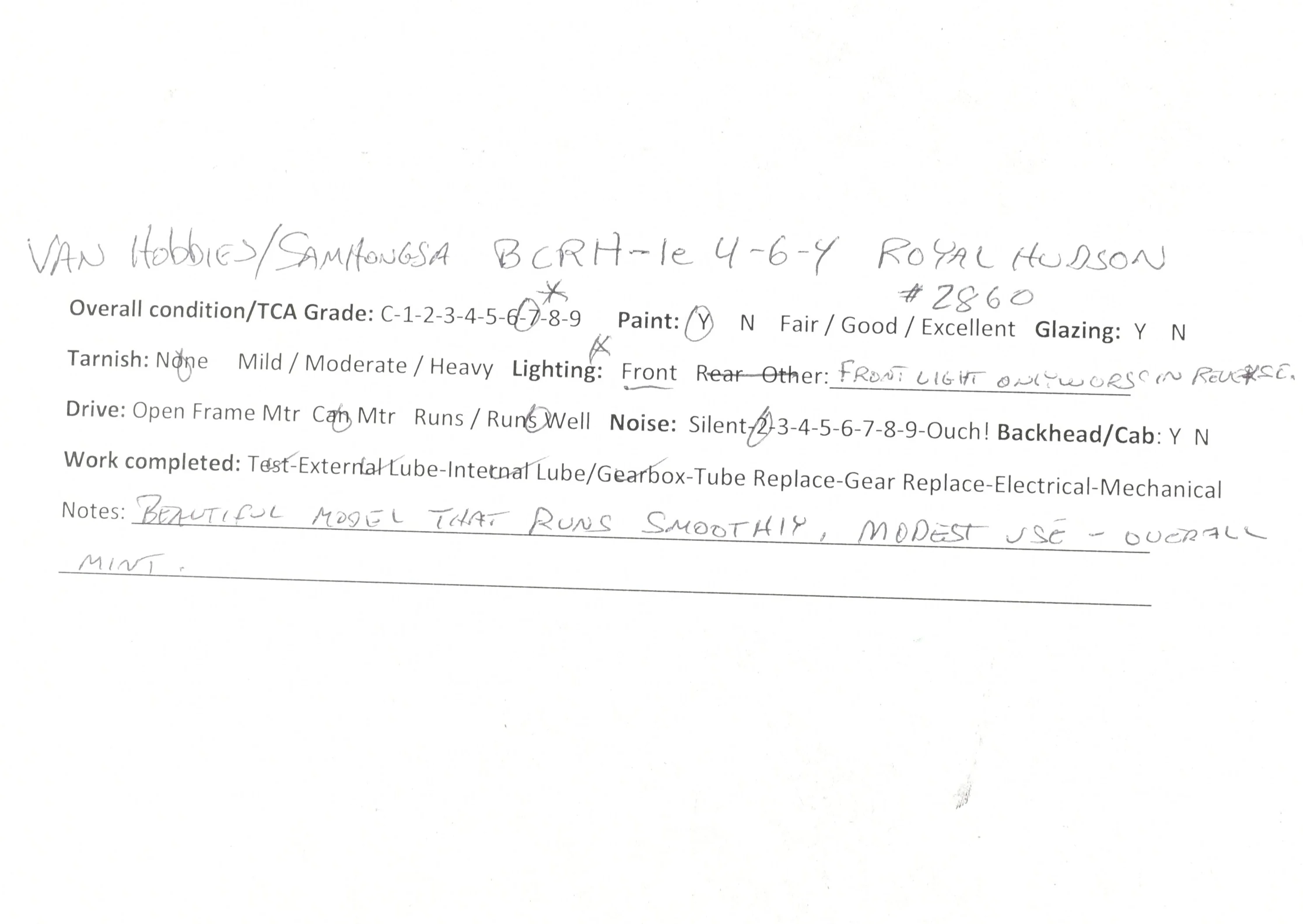 HO Brass CON Van Hobbies B.C.R. - British Columbia Railway 4-6-4 Class H1e Royal Hudson Factory Panted No. 2860 - Image 22