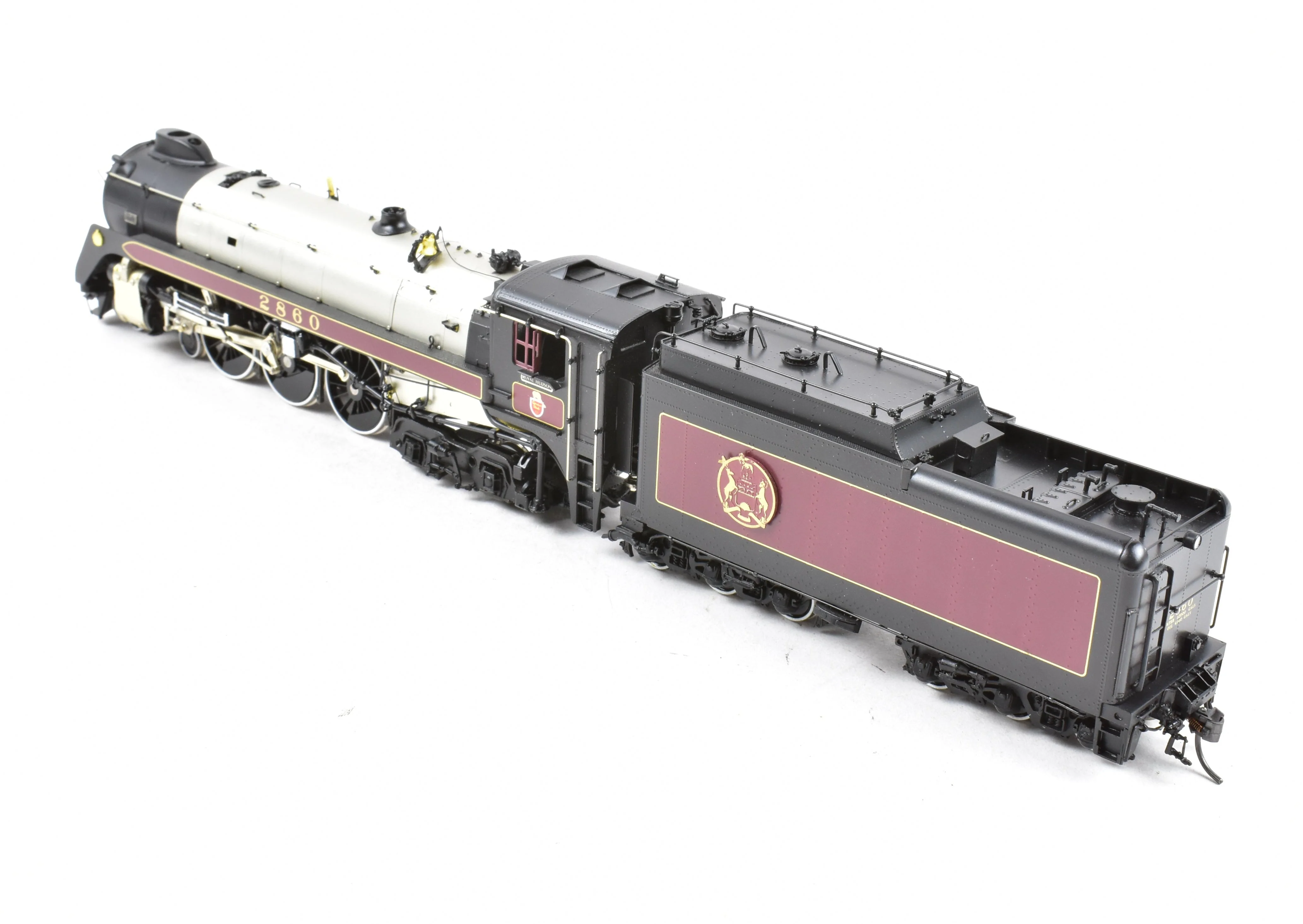 HO Brass CON Van Hobbies B.C.R. - British Columbia Railway 4-6-4 Class H1e Royal Hudson Factory Panted No. 2860 - Image 9
