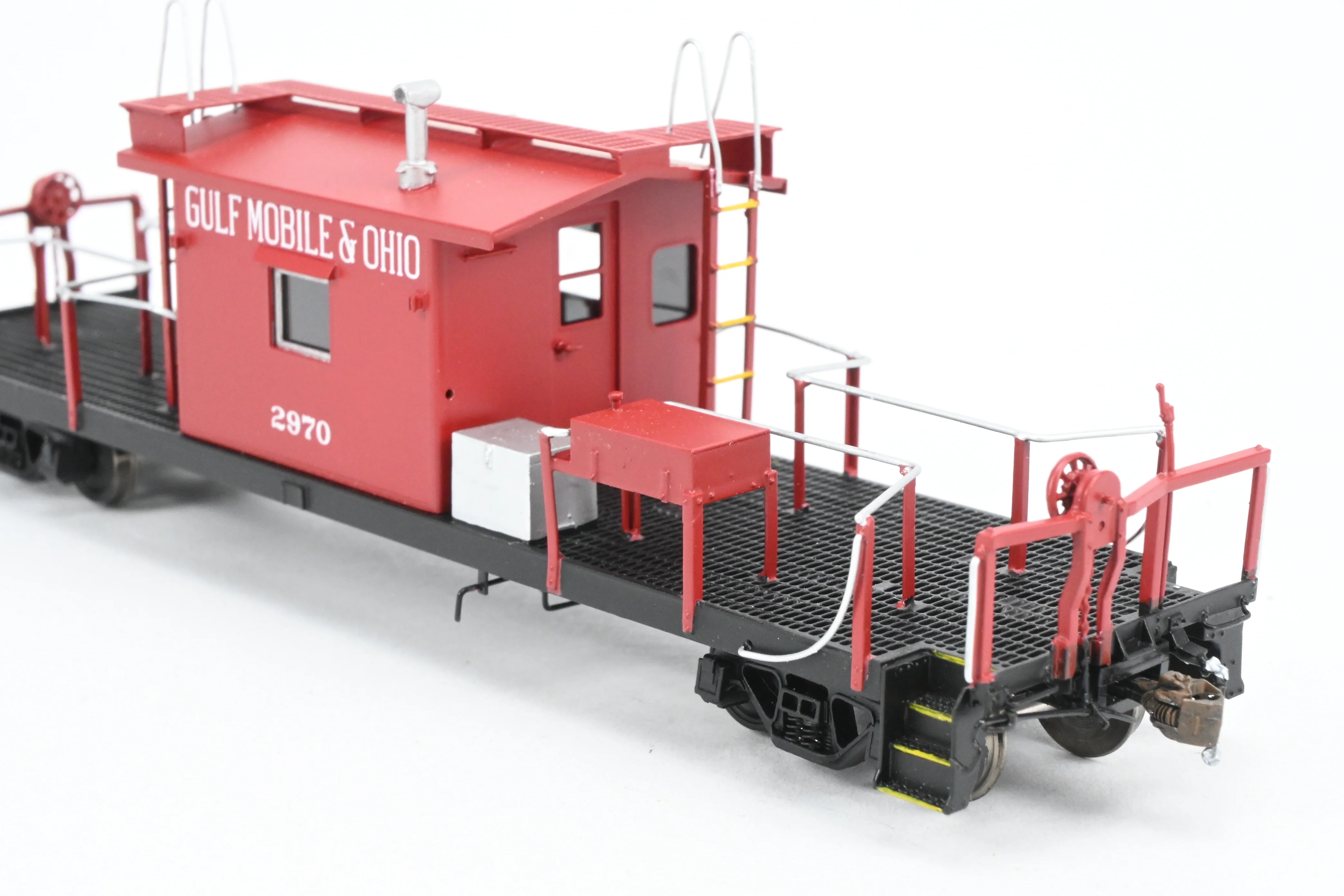 HO Brass Crown Custom Imports GM&O - Gulf Mobile & Ohio Transfer Caboose FP No. 2970 - Image 15