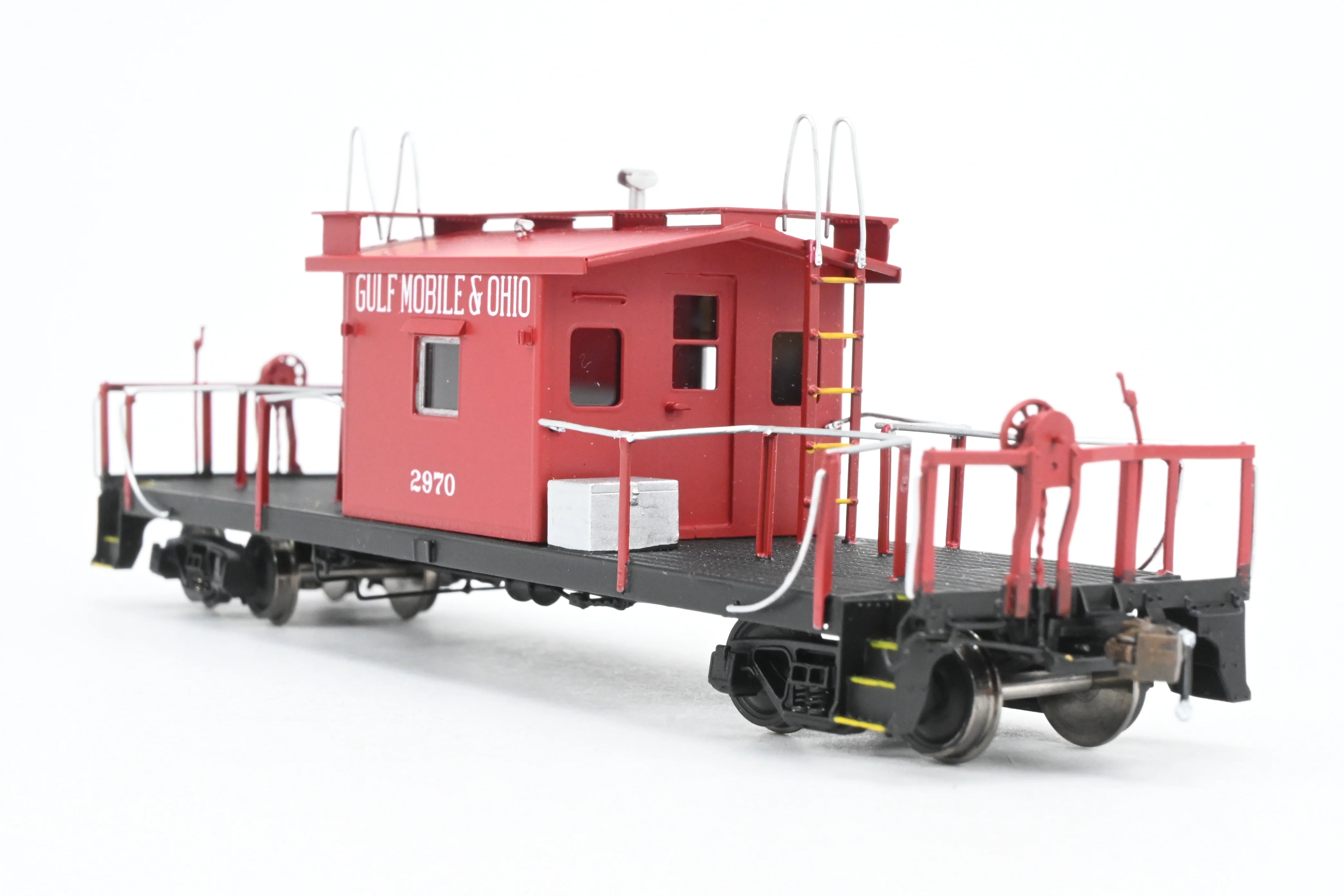 HO Brass Crown Custom Imports GM&O - Gulf Mobile & Ohio Transfer Caboose FP No. 2970 - Image 4