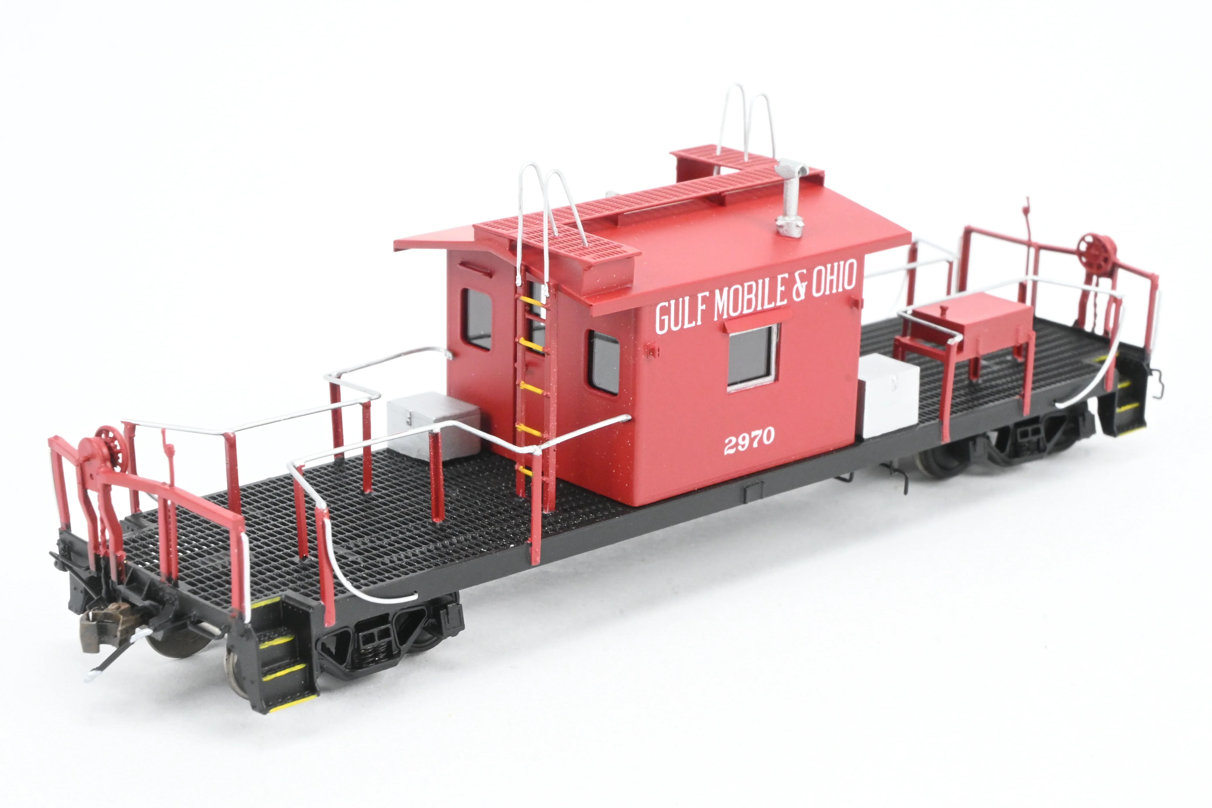 HO Brass Crown Custom Imports GM&O - Gulf Mobile & Ohio Transfer Caboose FP No. 2970 - Image 6