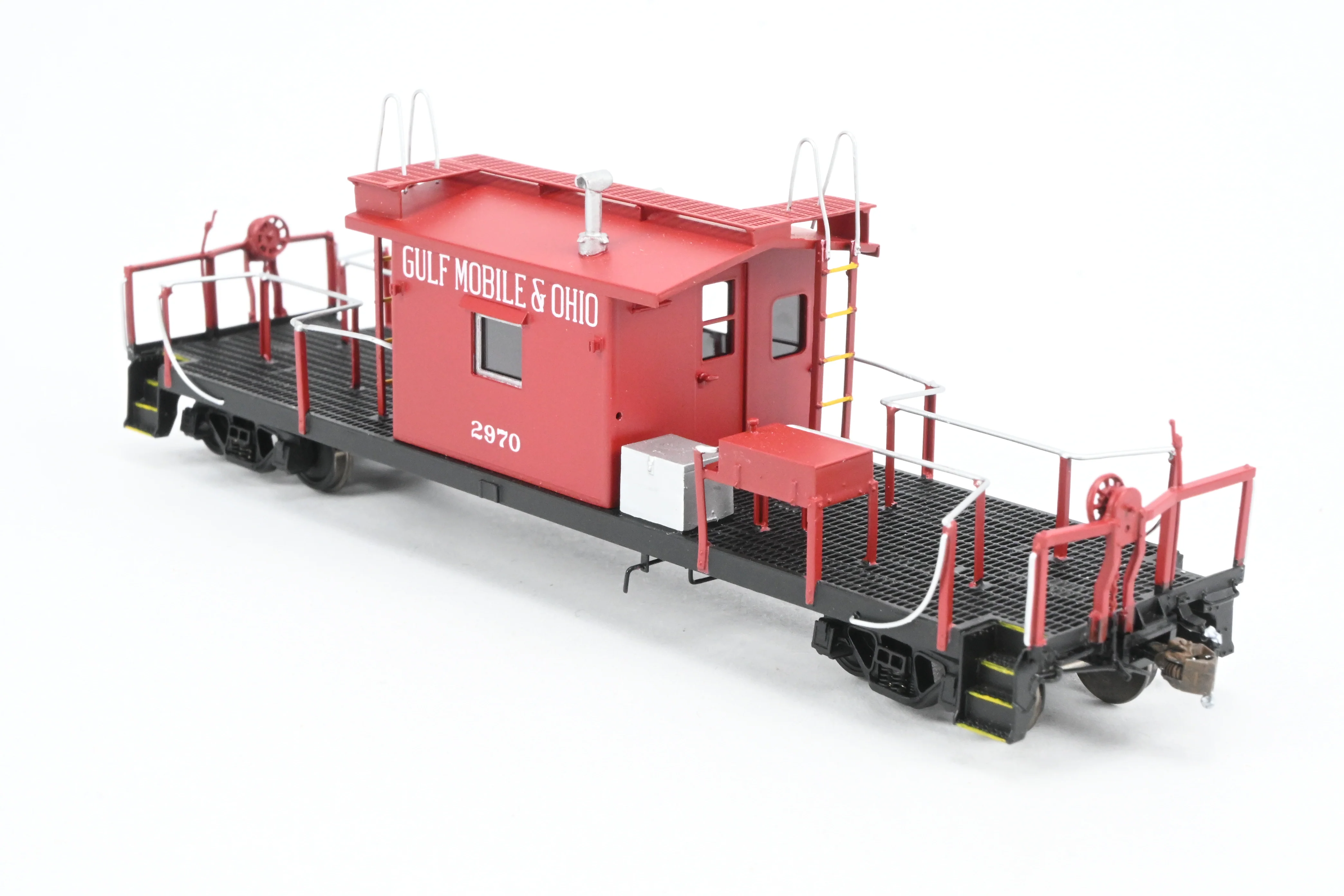 HO Brass Crown Custom Imports GM&O - Gulf Mobile & Ohio Transfer Caboose FP No. 2970 - Image 7