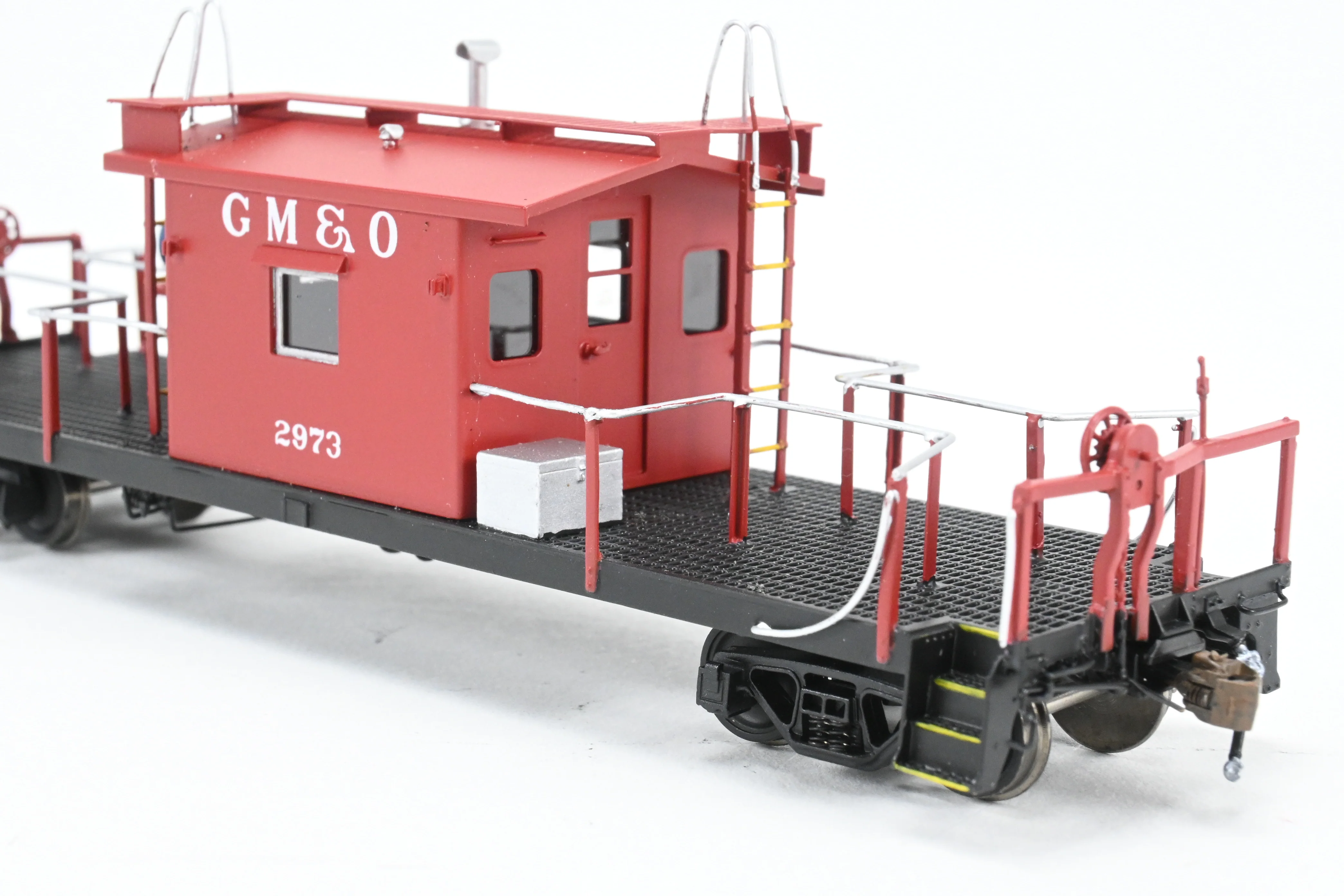 HO Brass Crown Custom Imports GM&O - Gulf Mobile & Ohio Transfer Caboose FP No. 2937 - Image 15