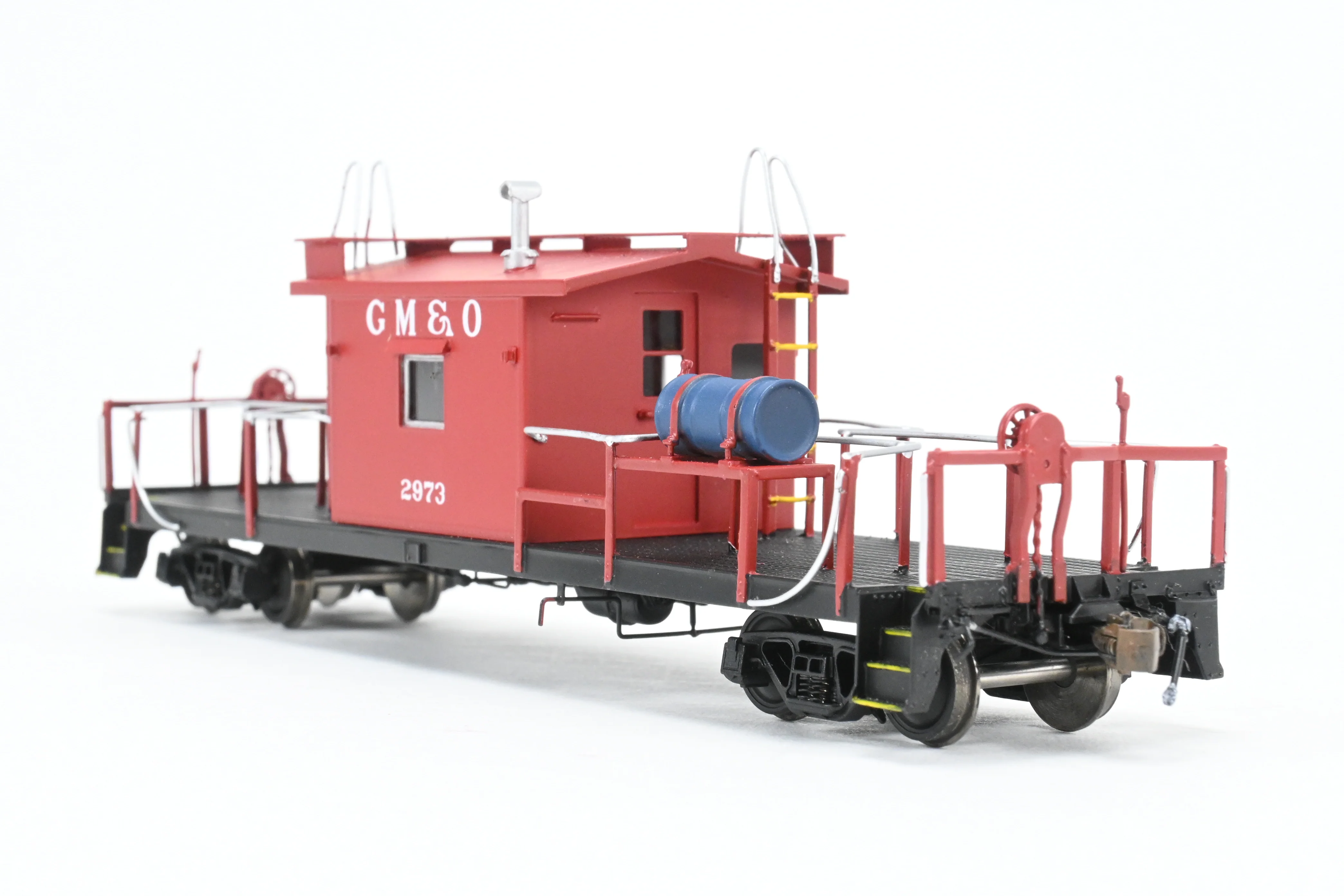 HO Brass Crown Custom Imports GM&O - Gulf Mobile & Ohio Transfer Caboose FP No. 2937 - Image 4