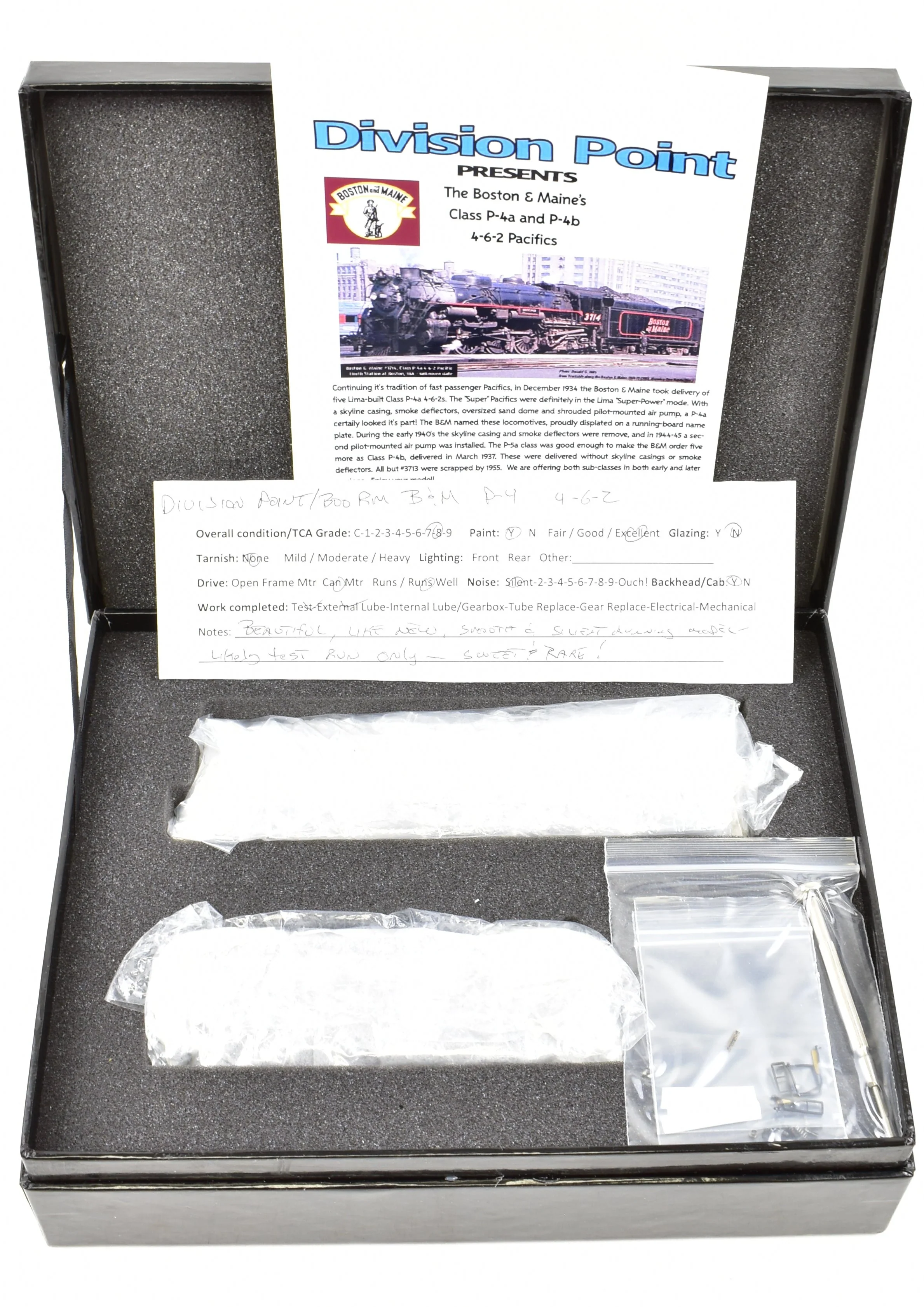 HO Brass DVP - Division Point B&M - Boston & Maine P-4a 4-6-2 Pacific FP #3710 with Skyline Casting - Image 27