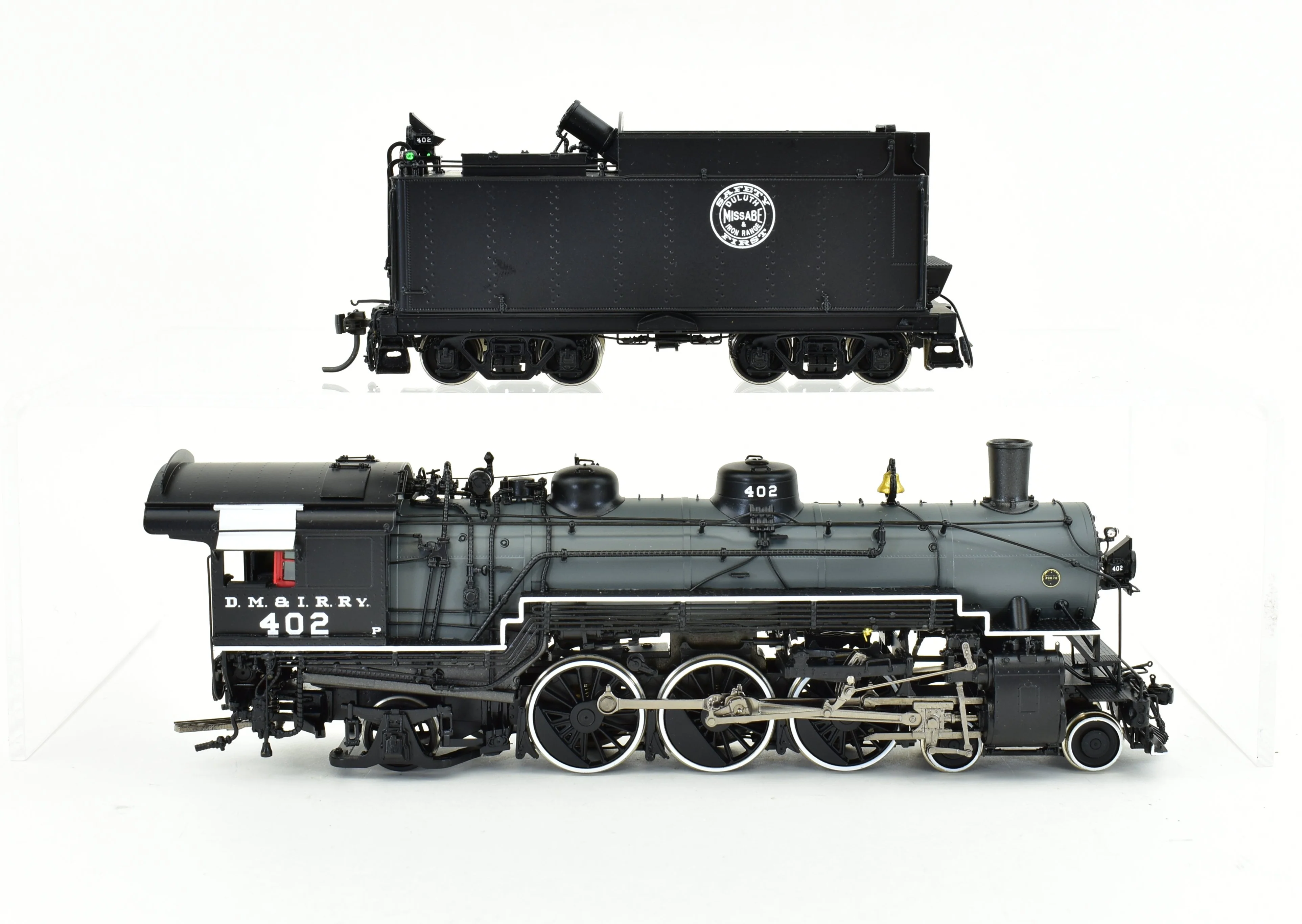 HO Brass CON DVP - Division Point DM&IR - Duluth Missabe & Iron Range Class "P" 4-6-2 #402 Grey Boiler Scheme FP - Image 5