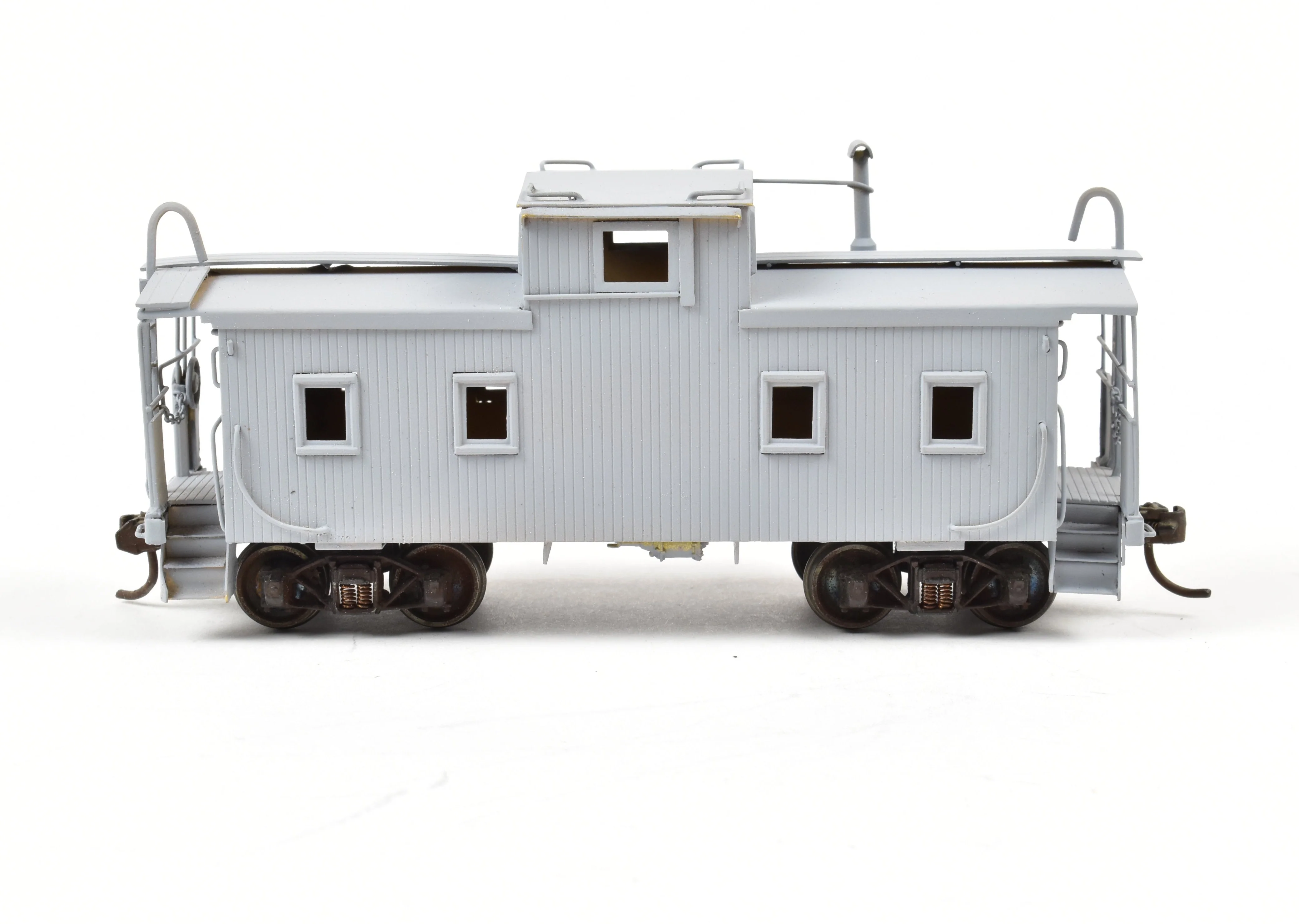 HO Brass Hallmark Models GM&O - Gulf Mobile & Ohio Wood Sheathed Caboose PARTIAL PAINT - Image 3