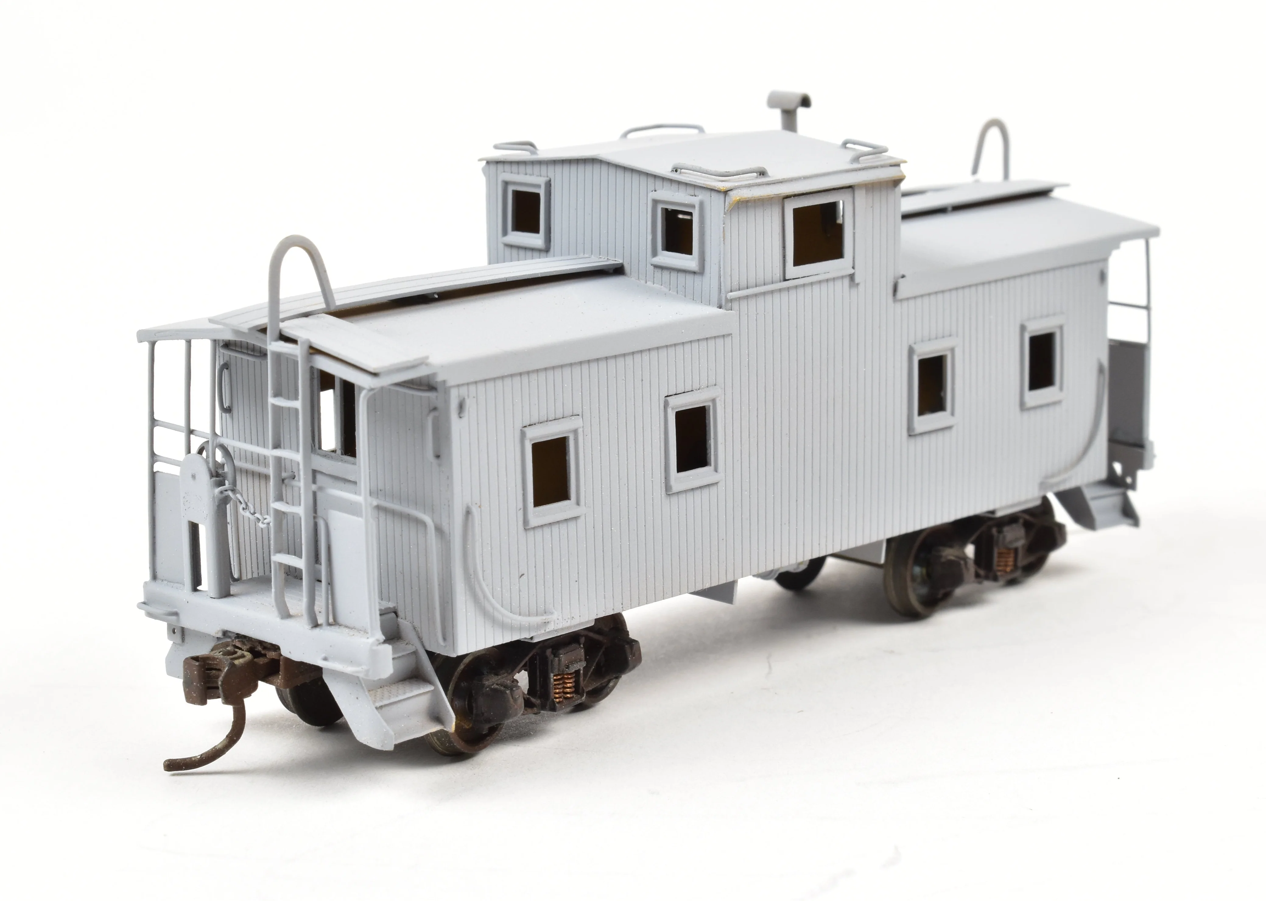 HO Brass Hallmark Models GM&O - Gulf Mobile & Ohio Wood Sheathed Caboose PARTIAL PAINT - Image 5