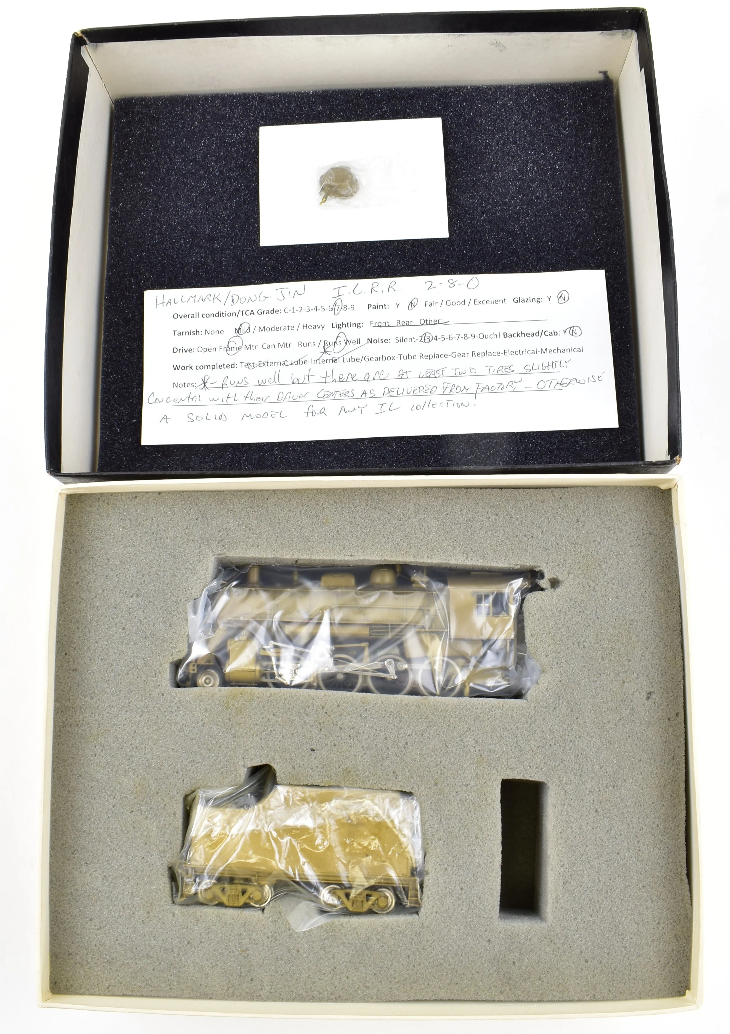 HO Brass Hallmark Models IC - Illinois Central 2-8-0 Steam Locomotive - Image 20