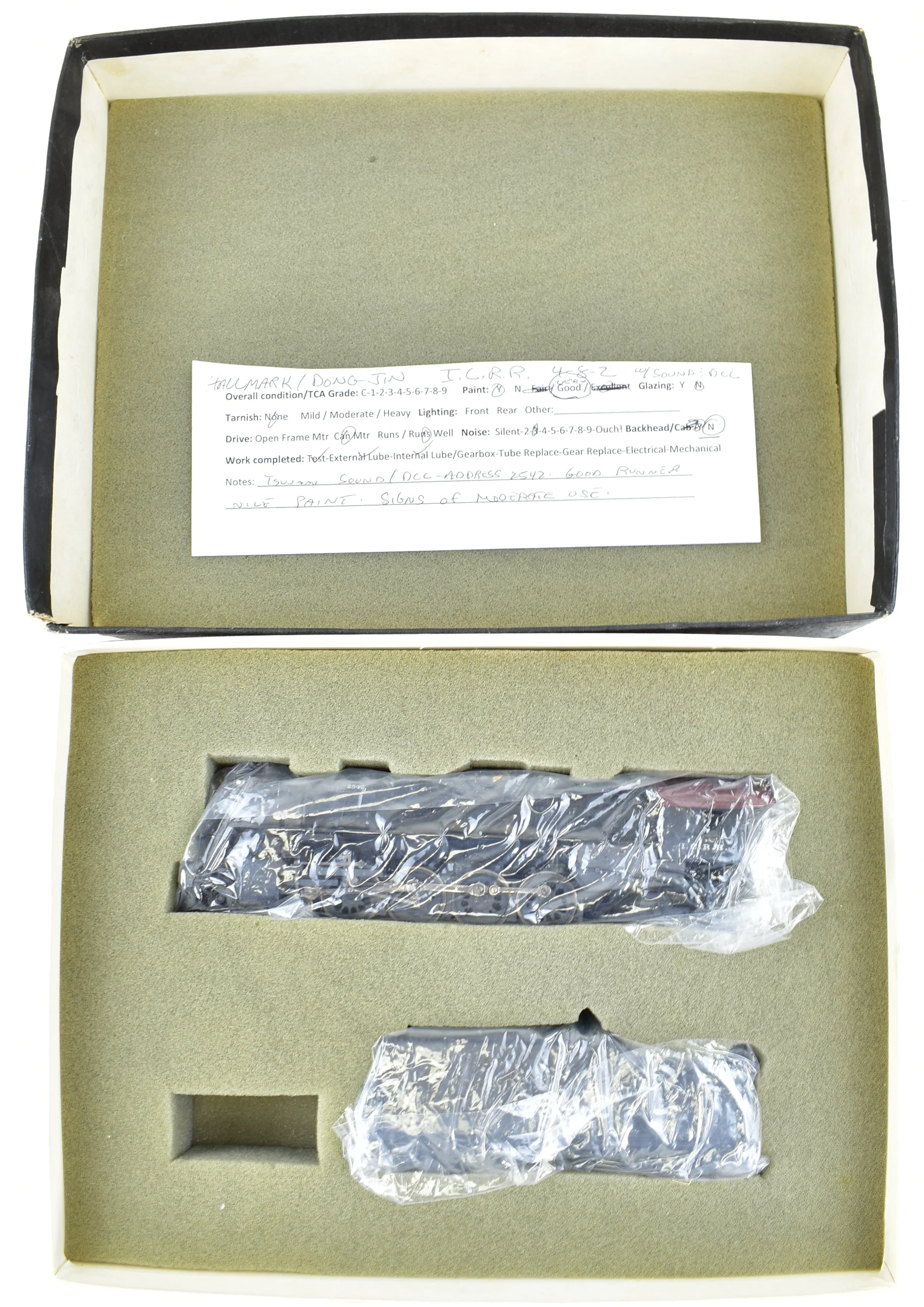 HO Brass Hallmark Models IC - Illinois Central 4-8-2 Custom Painted New NWSL Gearbox with Tsunami DCC and Sound - Image 23