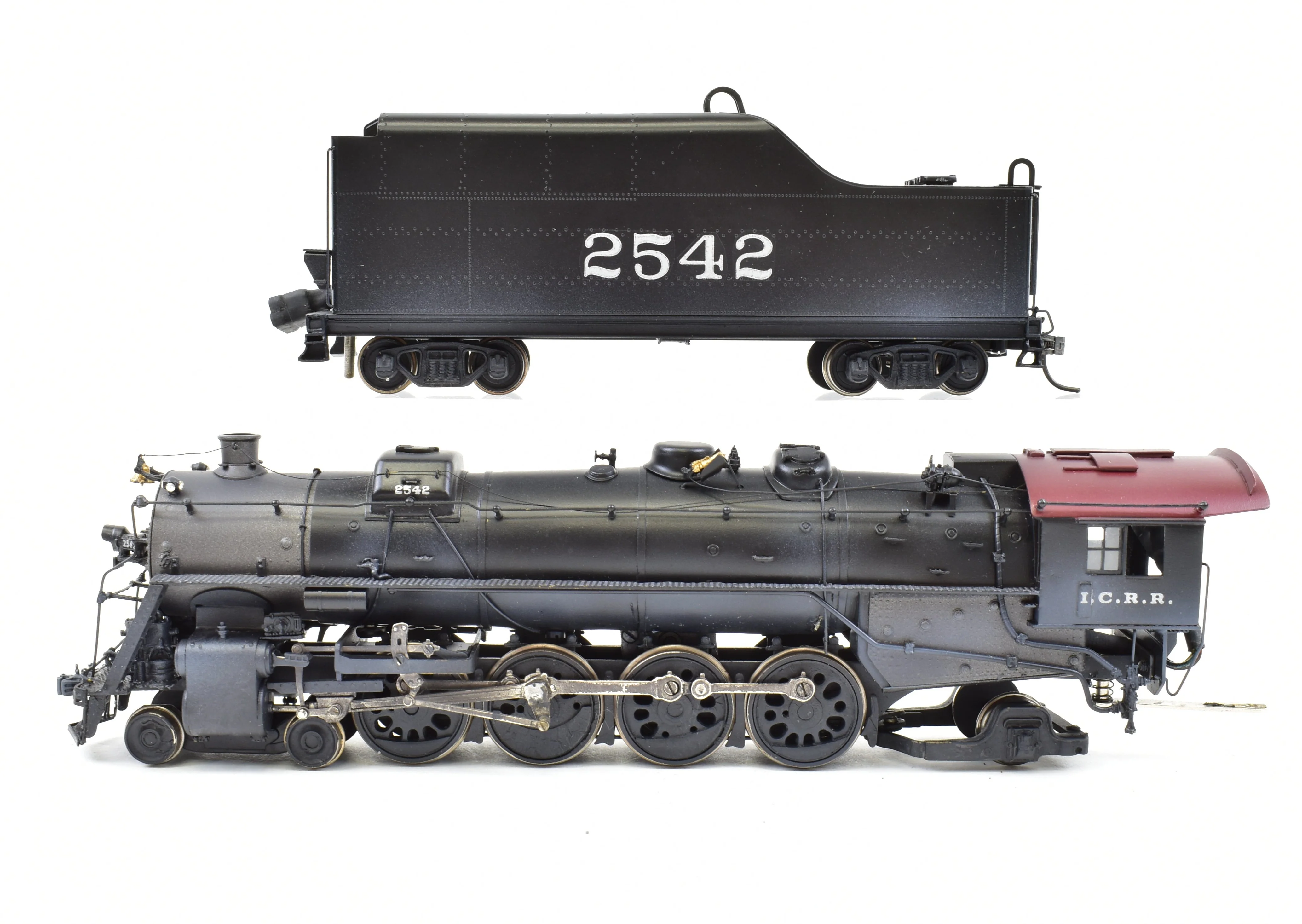 HO Brass Hallmark Models IC - Illinois Central 4-8-2 Custom Painted New NWSL Gearbox with Tsunami DCC and Sound - Image 3