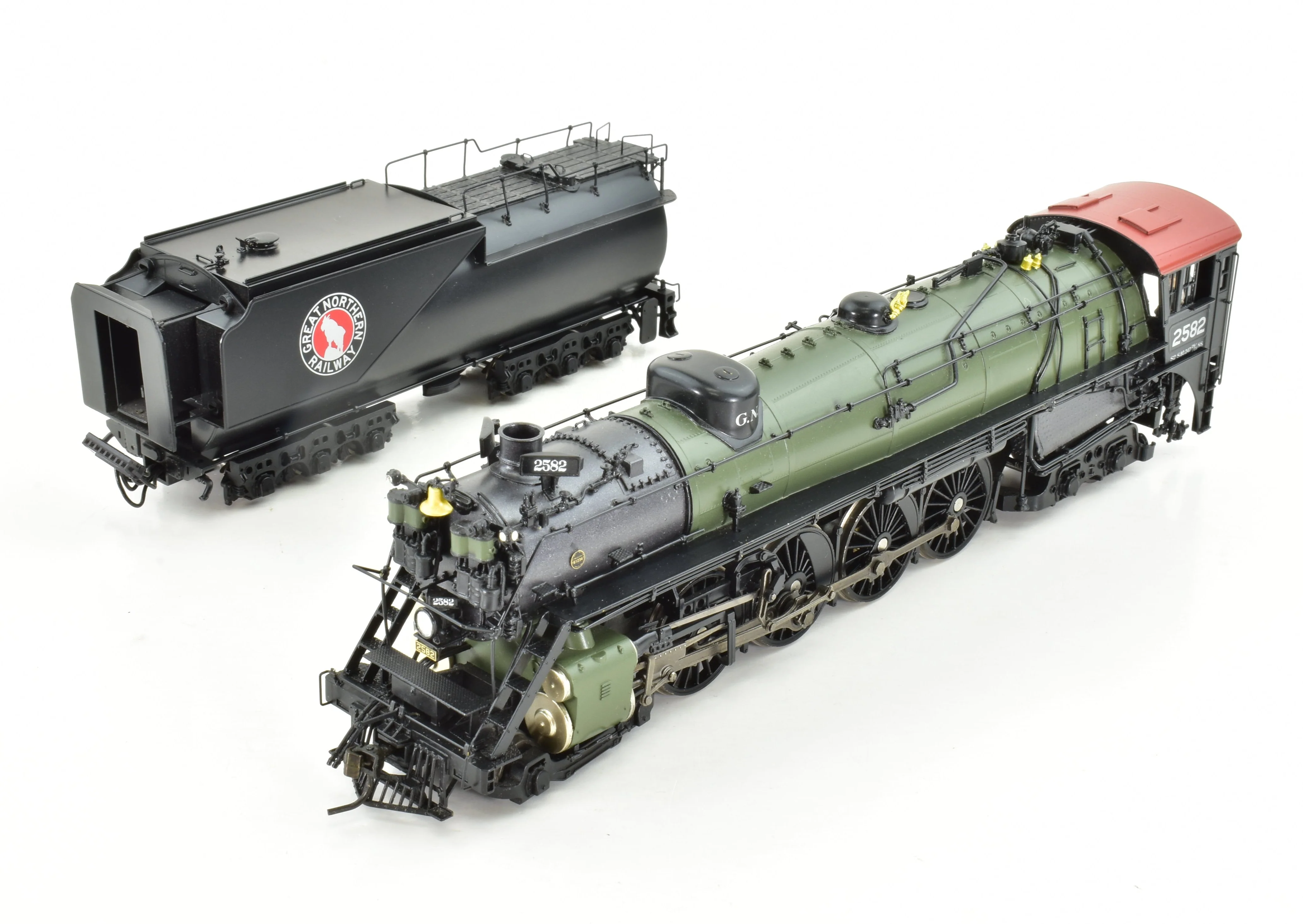 HO Brass Hybrid BLI - Broadway Limited Imports GN - Great Northern S-2 4-8-4 FP DCC and Sound - Image 6