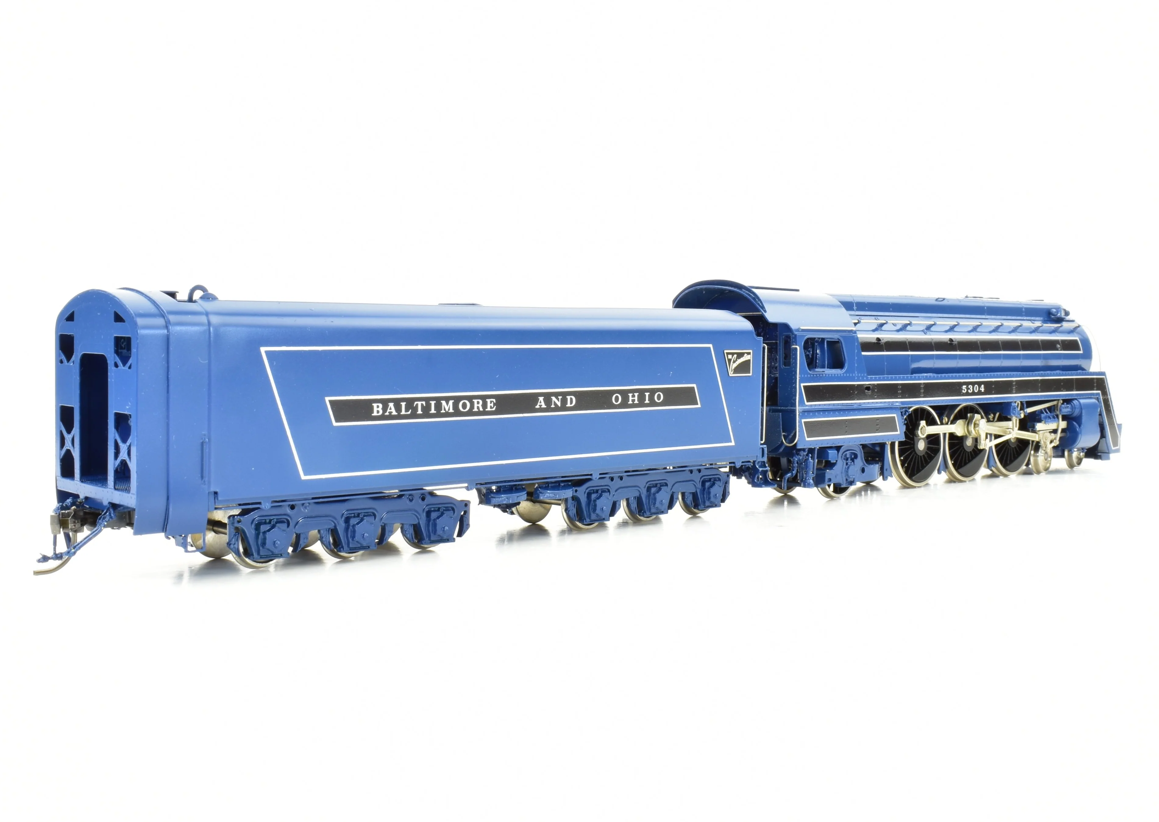 HO Brass Key Imports B&O - Baltimore & Ohio "Cincinnatian" P-7d and 5 Coach Train Set FP CS-22 - Image 17