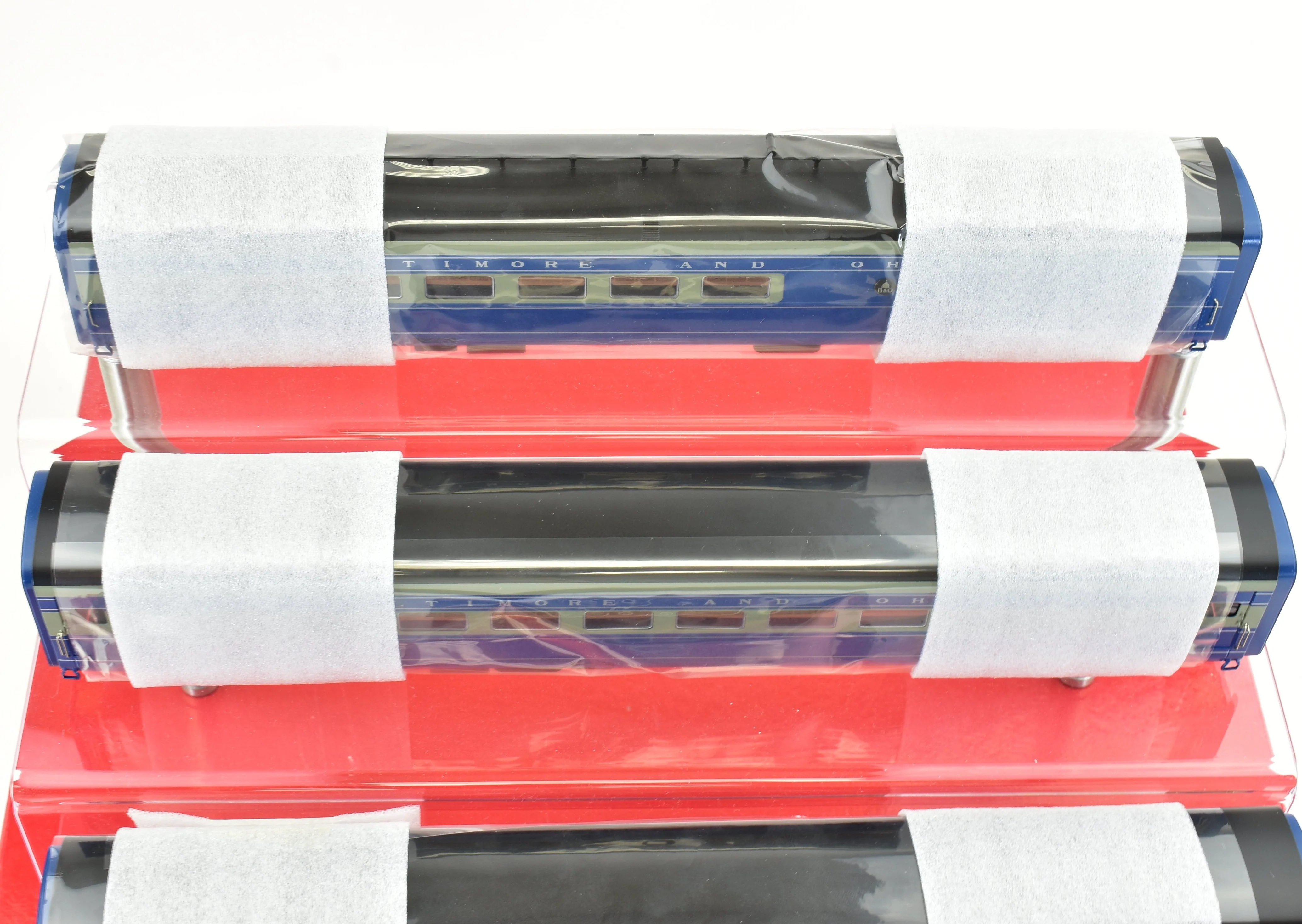 HO Brass Key Imports B&O - Baltimore & Ohio "Cincinnatian" P-7d and 5 Coach Train Set FP CS-22 - Image 28