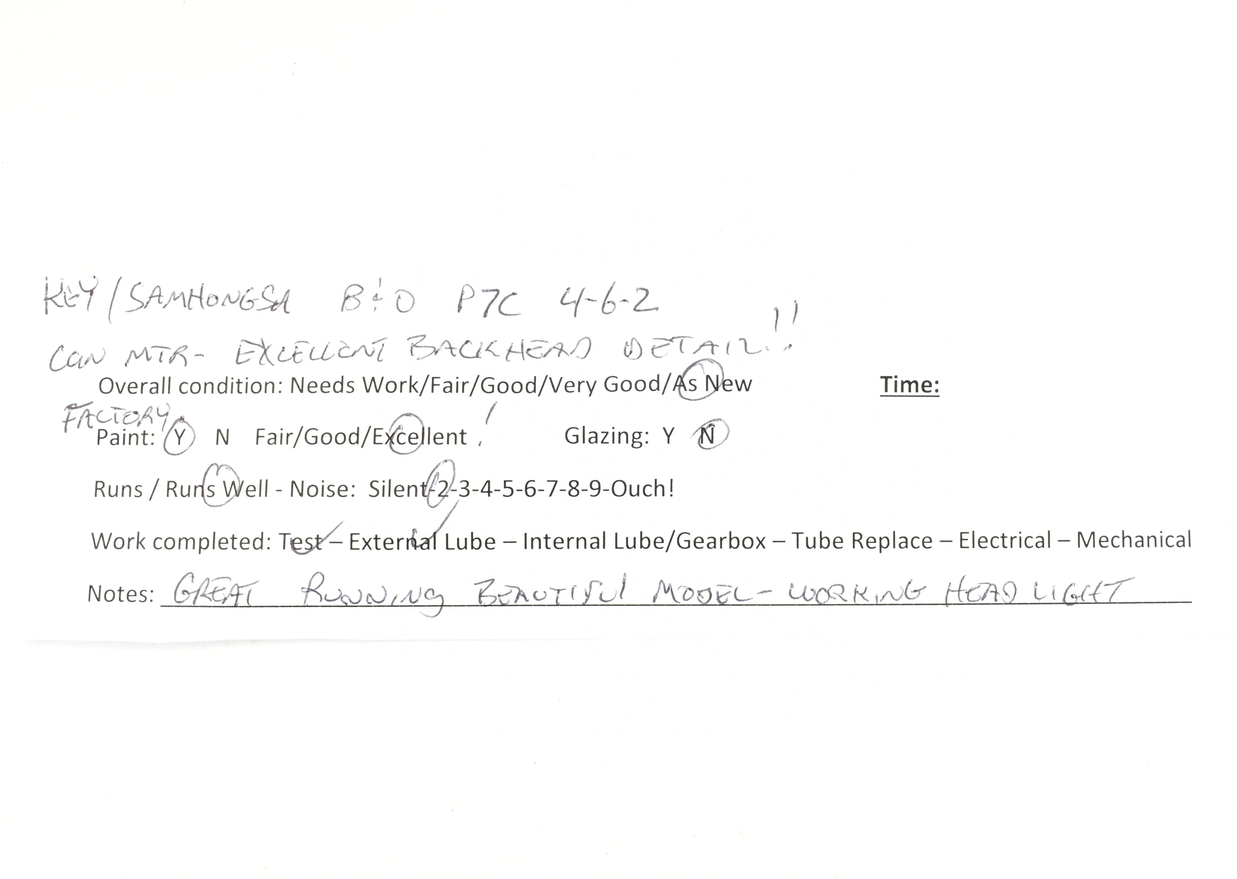 HO Brass Key Imports B&O - Baltimore & Ohio - P-7C 4-6-2 Pacific Custom Series #47 FP - Image 21