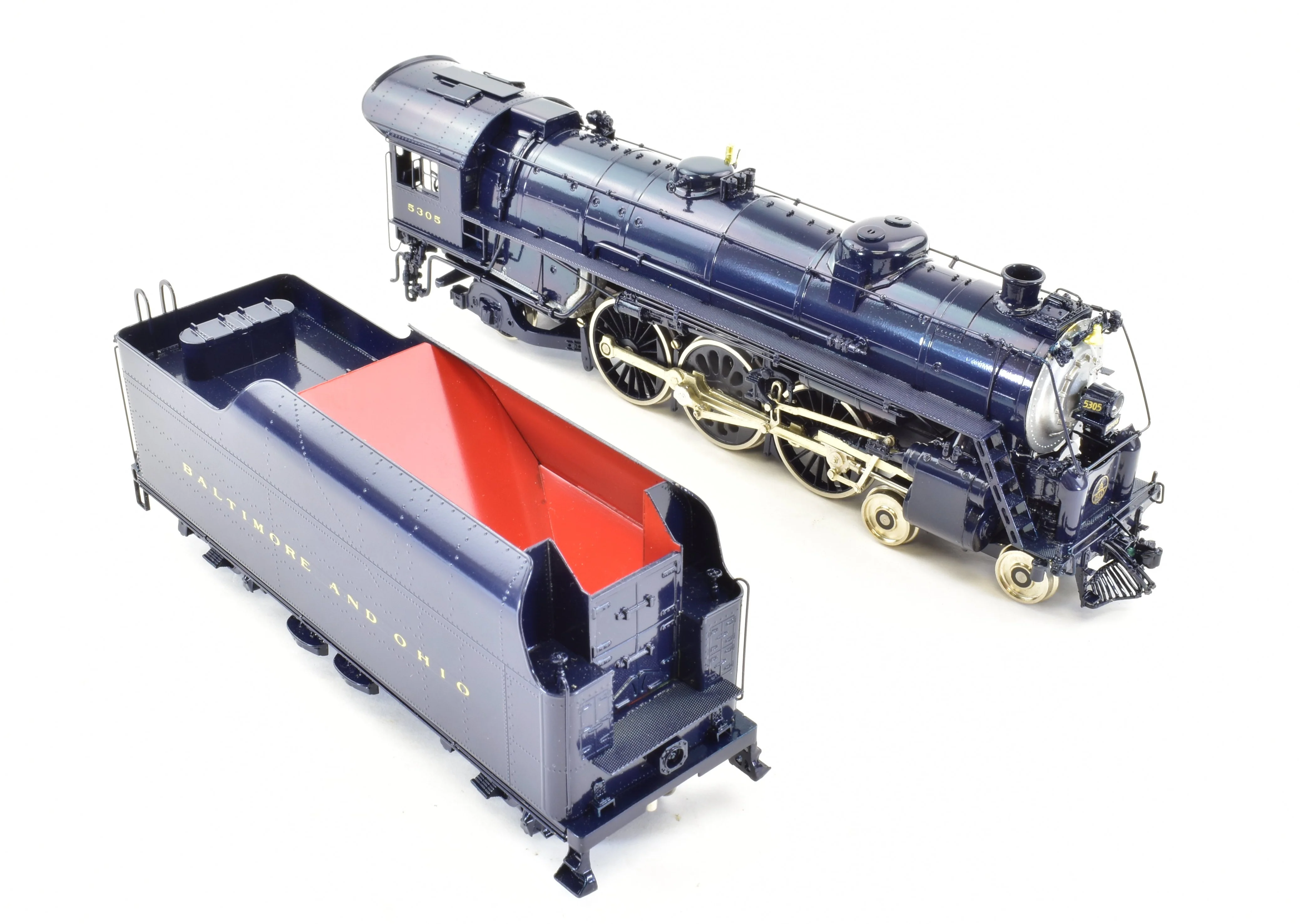 HO Brass Key Imports B&O - Baltimore & Ohio - P-7C 4-6-2 Pacific Custom Series #47 FP - Image 7