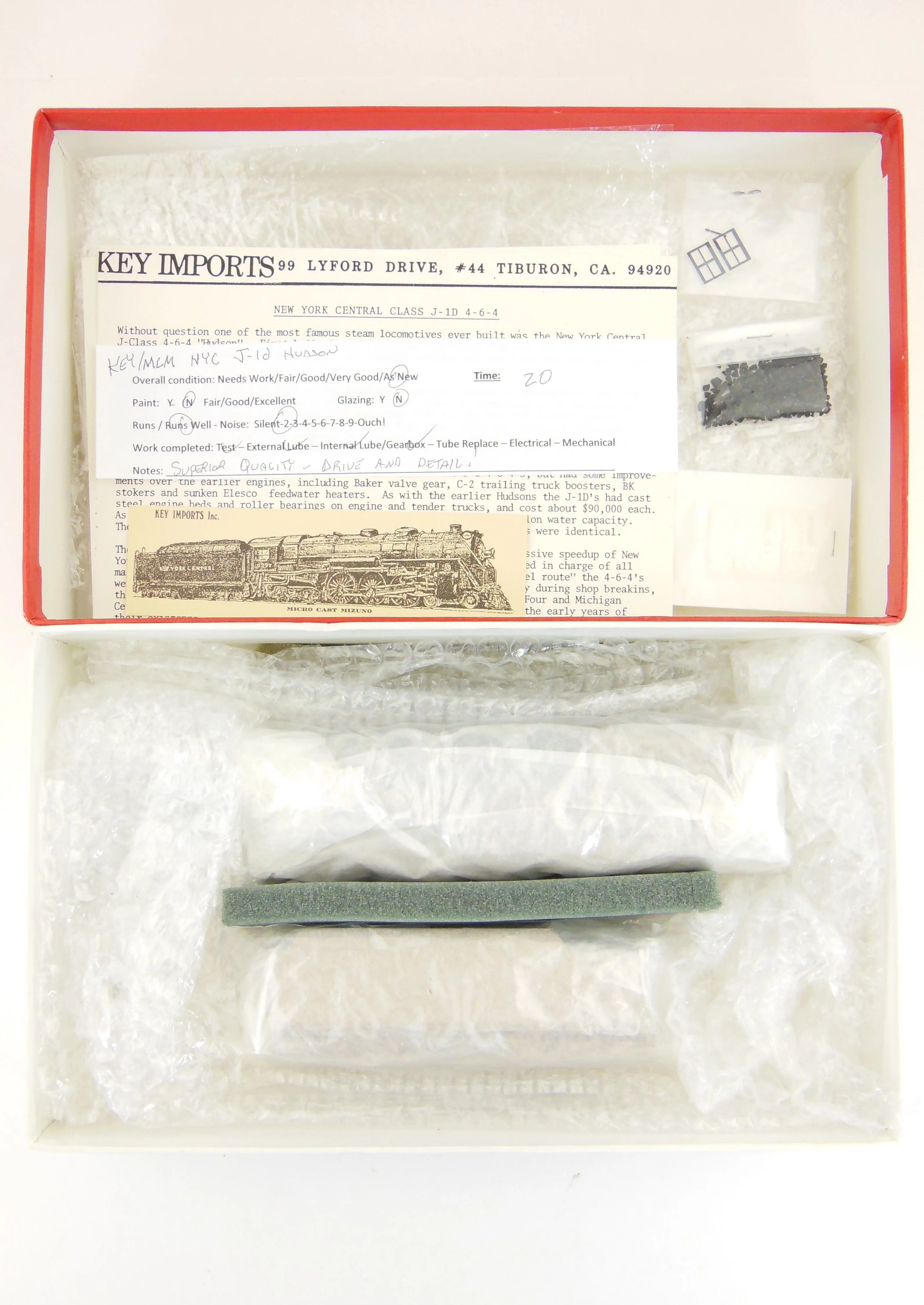 HO Brass Key Imports NYC - New York Central J-1d 4-6-4 Hudson - Image 19