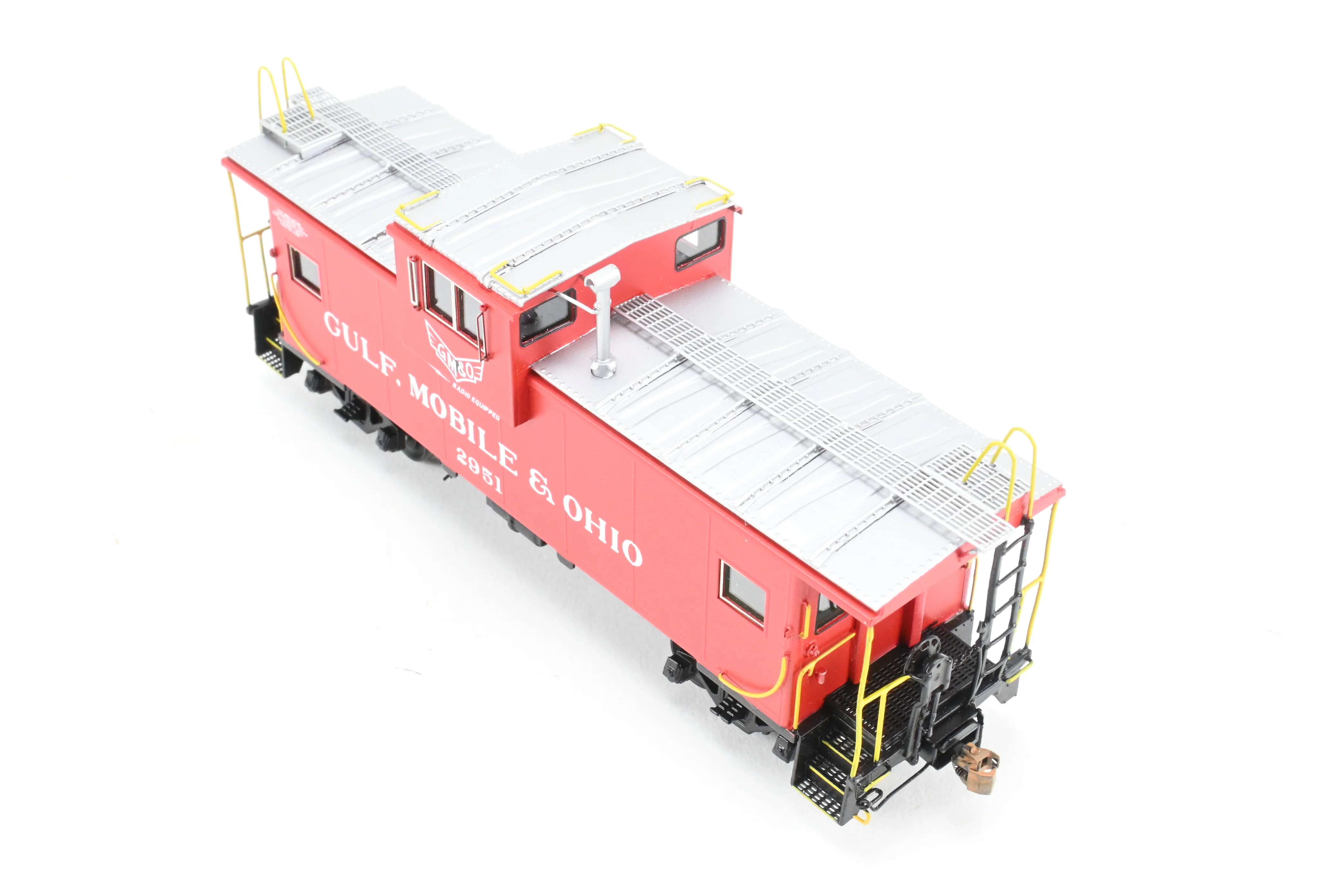 HO Brass OMI - Overland Models, Inc. GM&O - Gulf, Mobile & Ohio International Wide-Vision Caboose FP No. 2951 - Image 6
