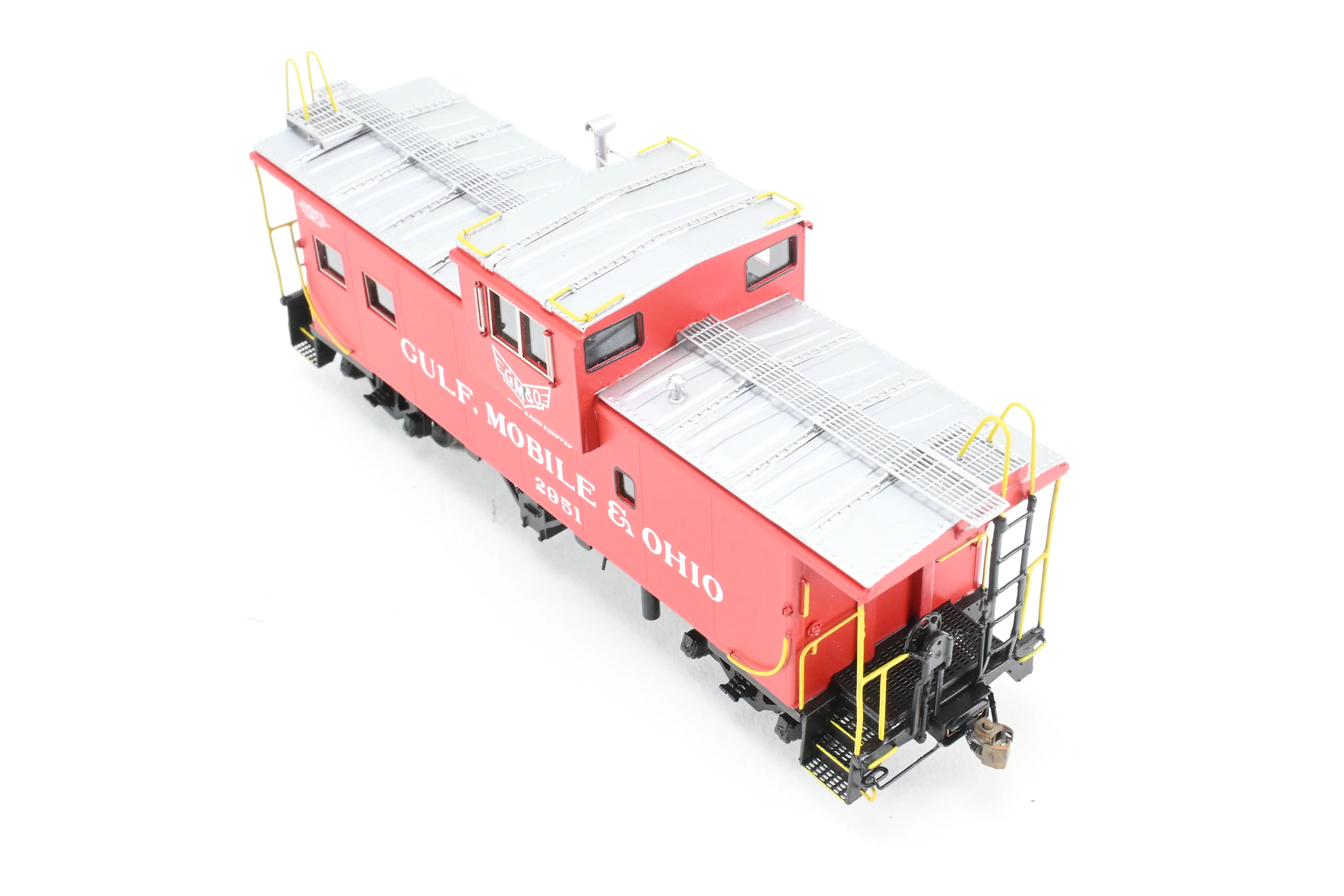 HO Brass OMI - Overland Models, Inc. GM&O - Gulf, Mobile & Ohio International Wide-Vision Caboose FP No. 2951 - Image 8