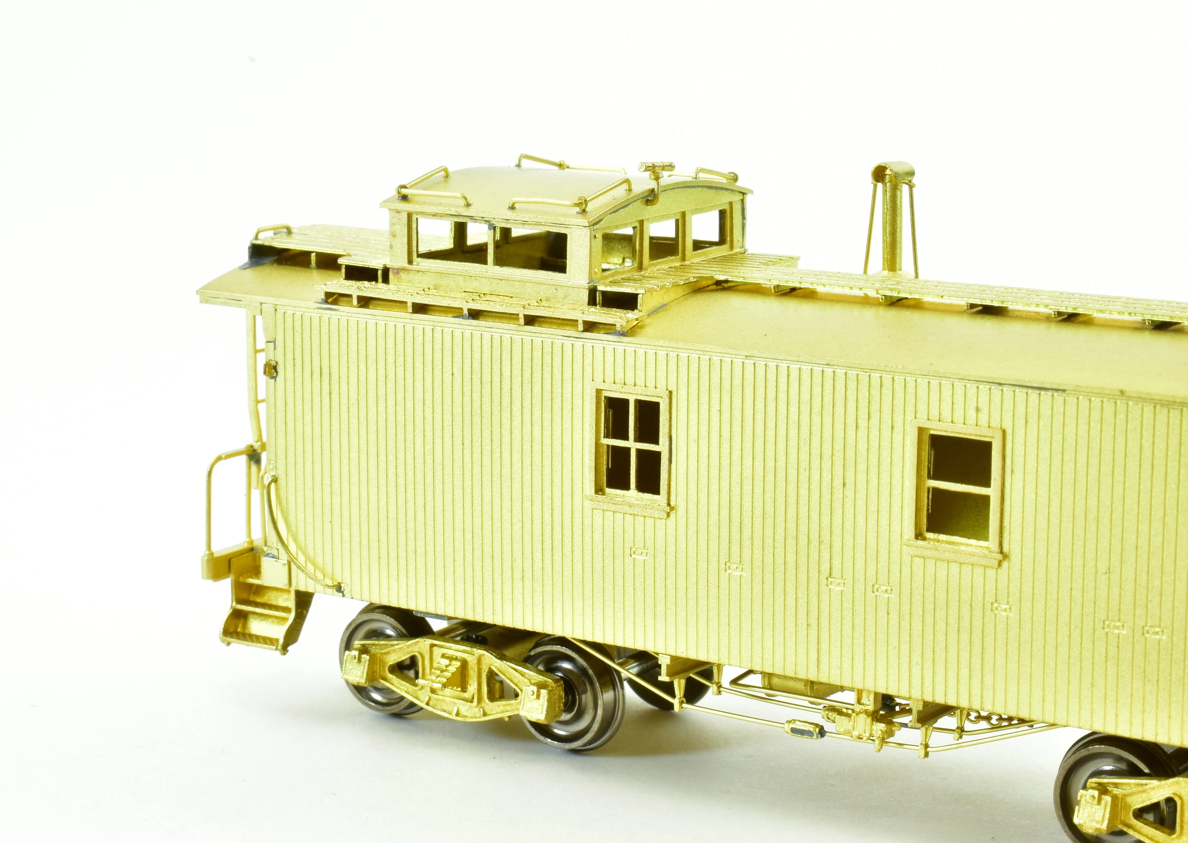 HO Brass OMI - Overland Models, Inc. P&LE - Pittsburgh & Lake Erie NYC Wood Caboose - Image 9
