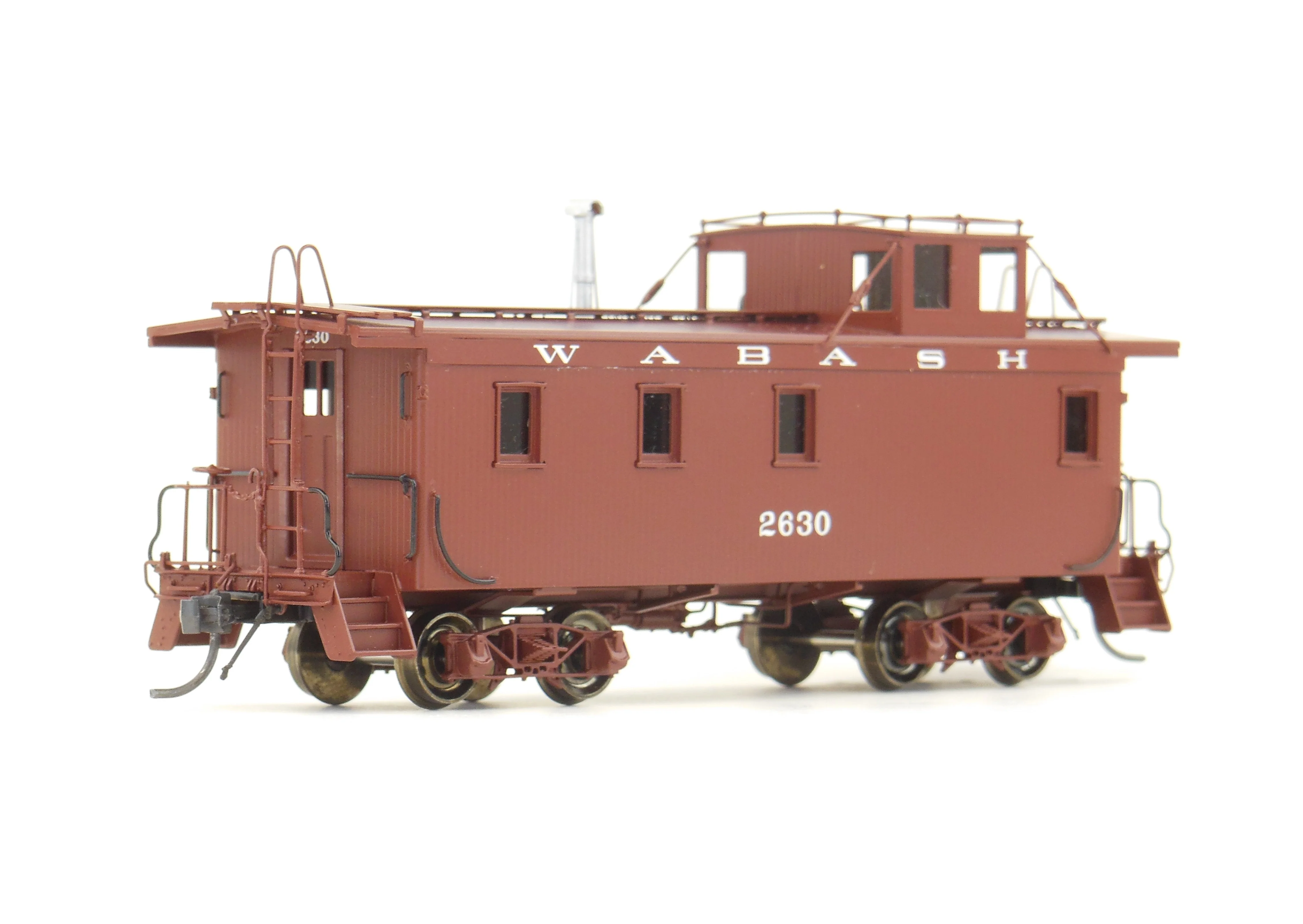 HO Brass OMI - Overland Models, Inc. WAB - Wabash Wood Side Caboose FP #2630 - Image 10