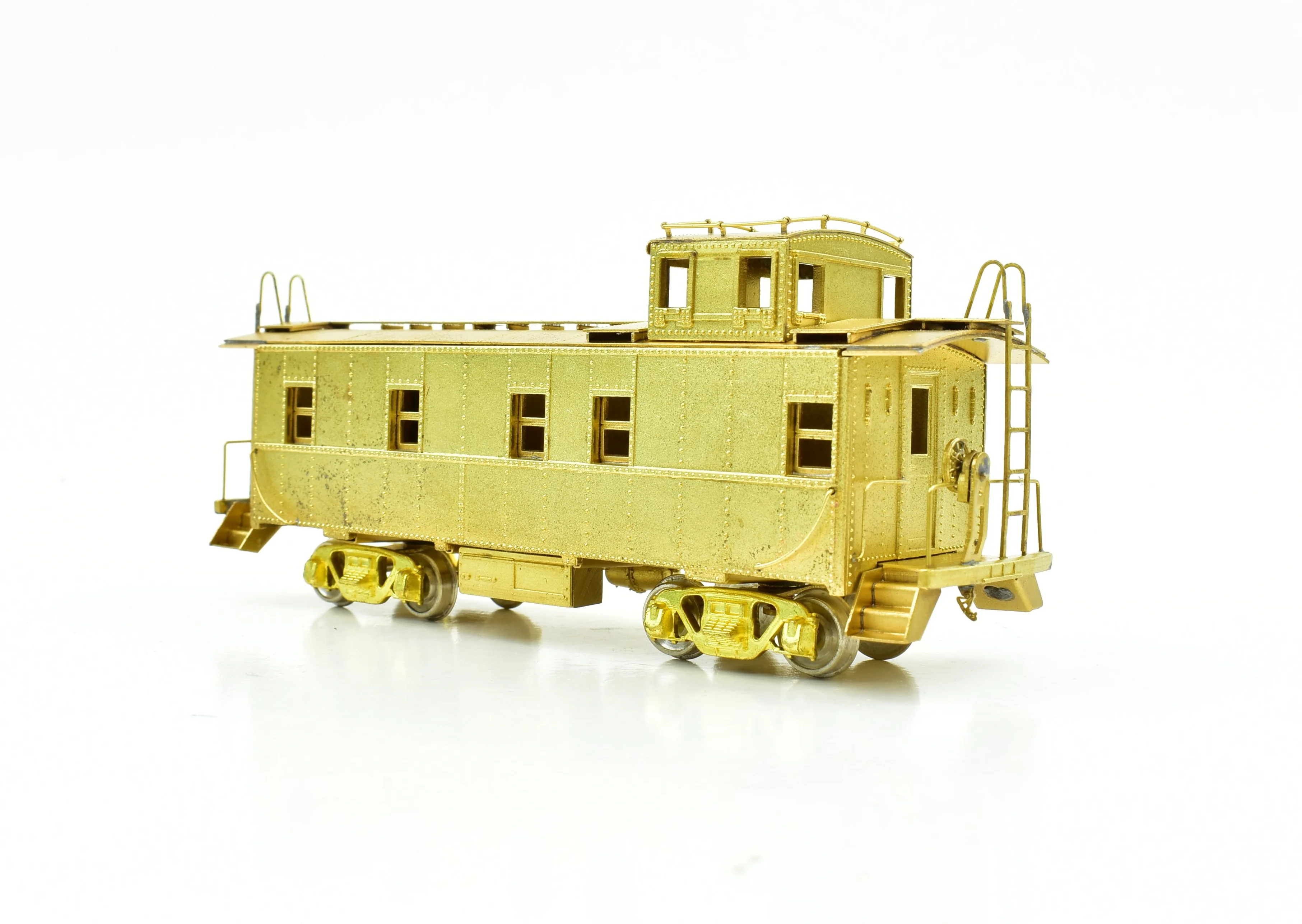 HO Brass PFM - Fujiyama ATSF - Santa Fe Steel Caboose - Image 7