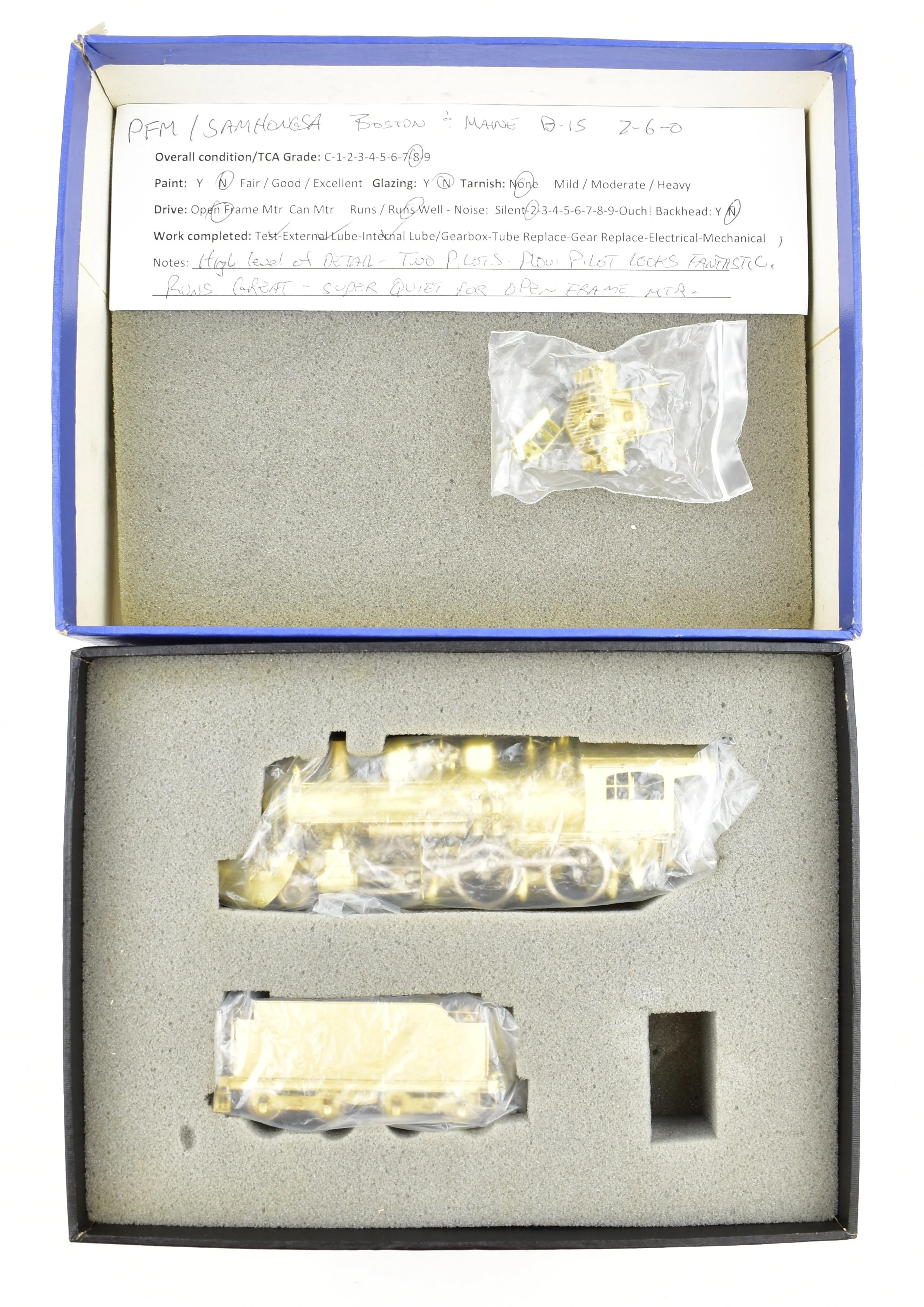 HO Brass PFM - Samhongsa B&M - Boston & Maine B-15 2-6-0 w/ Snow Plow Pilot - Image 25