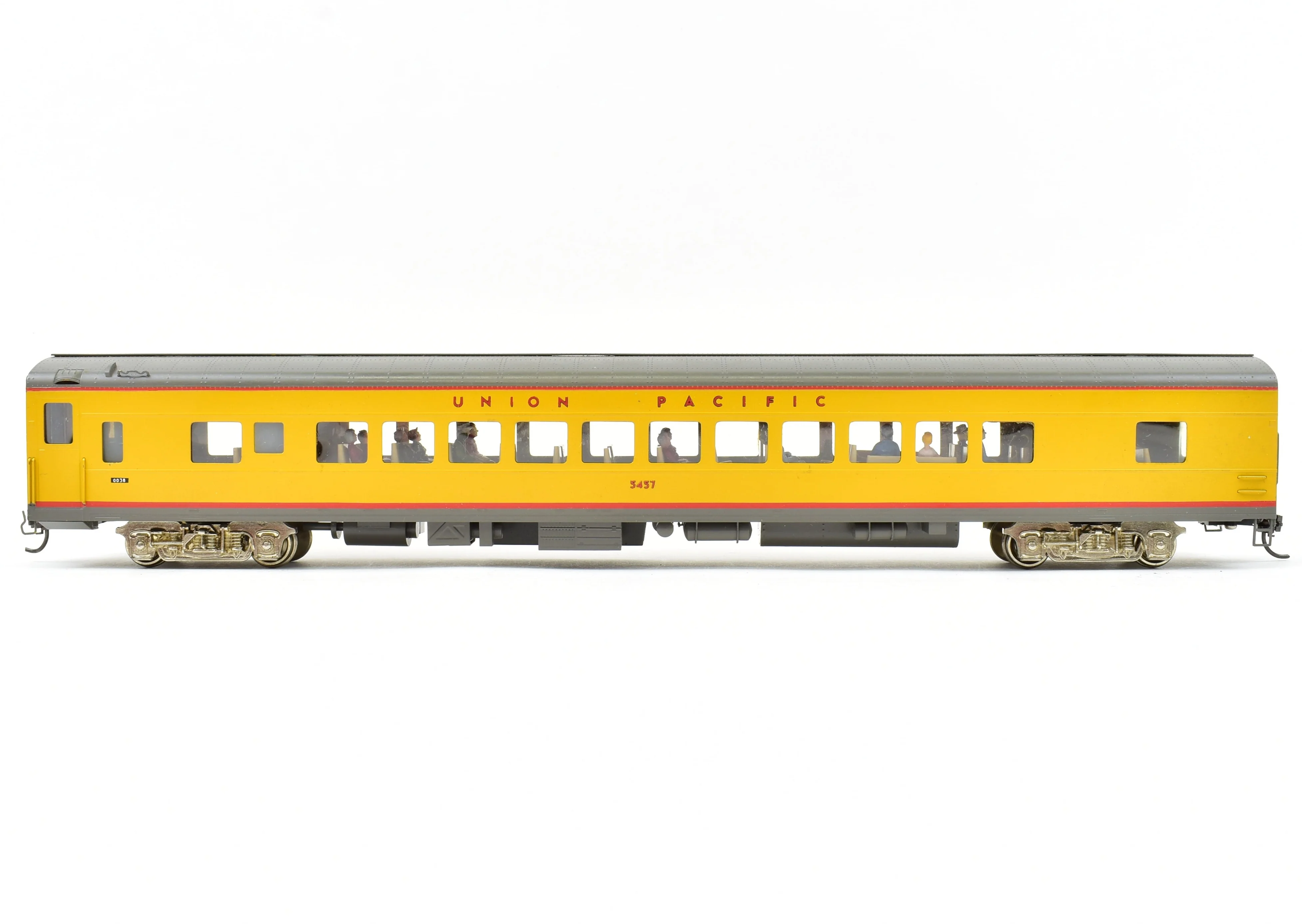HO Brass S. Soho & Co. UP - Union Pacific #5450 Coach CP with Added Interior Details - Image 3