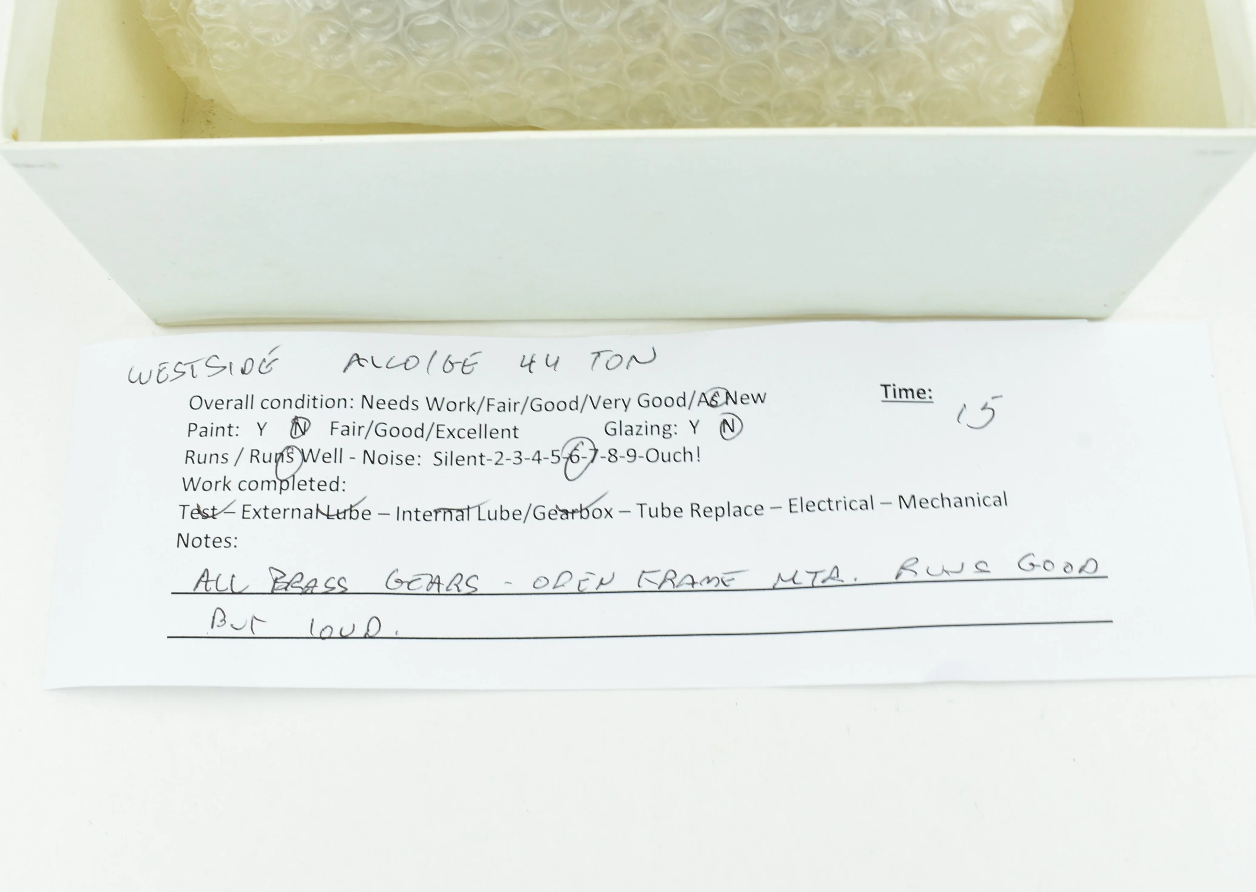 HO Brass Westside Model Co. Various Roads Alco/GE 44 Ton Diesel Electric Switcher - Image 4