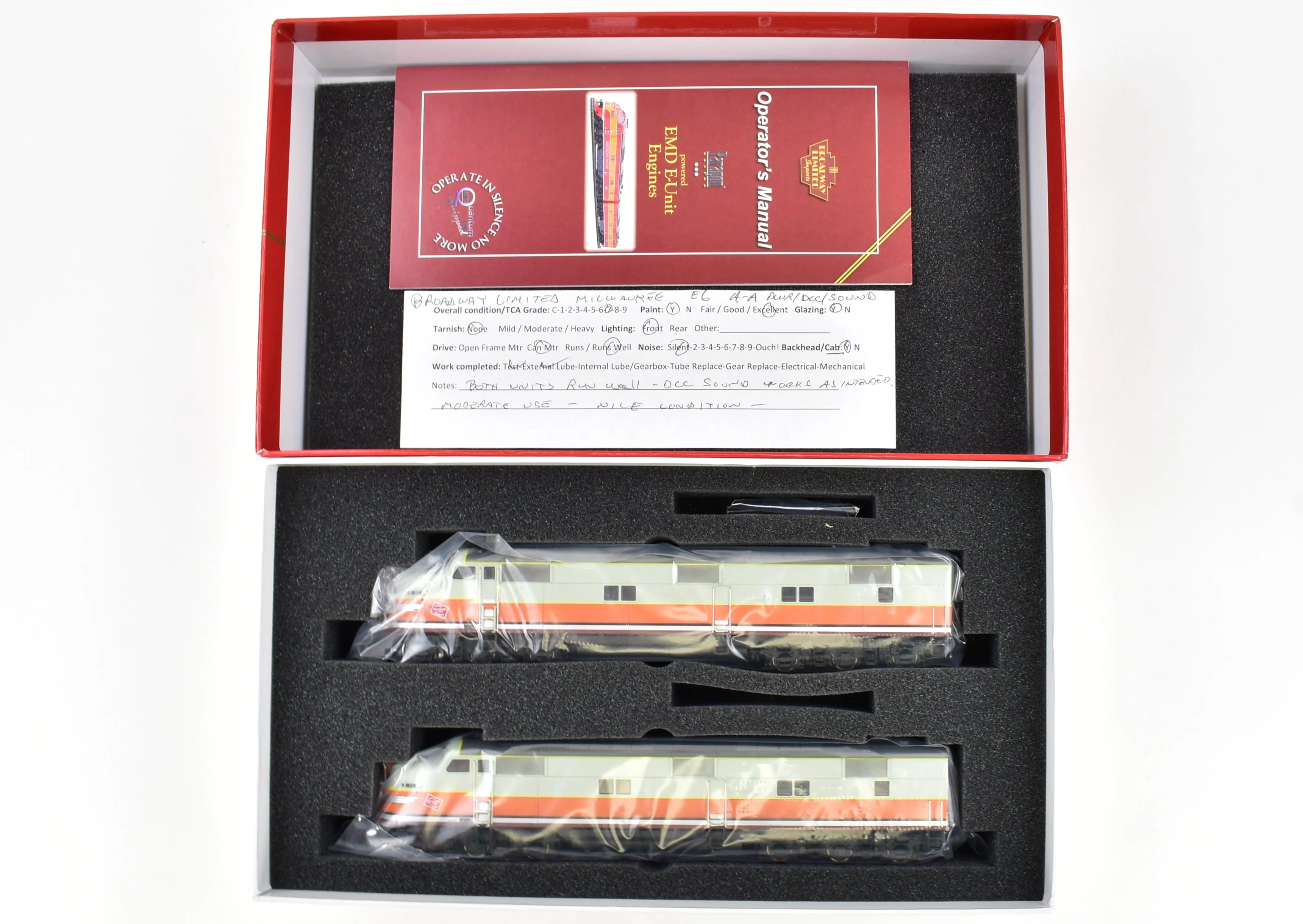 HO CON BLI - Broadway Limited Imports MILW - Milwaukee Road EMD E6A/A Set with QSI DCC and Sound - Image 20