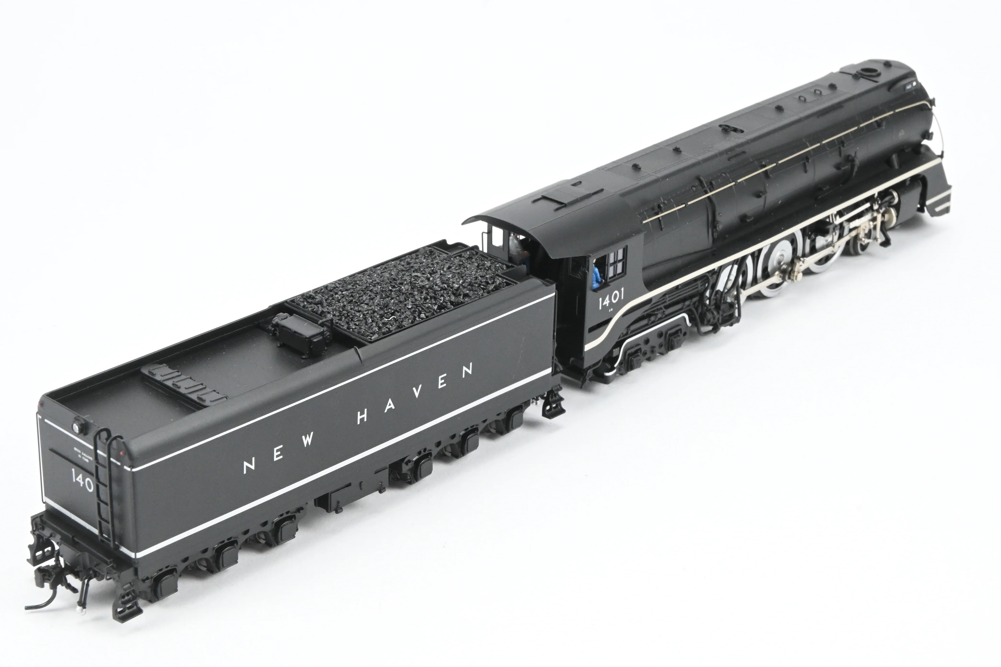 HO Brass Hybrid BLI - Broadway Limited Imports NH - New Haven 4-6-4 I-5 FP No. 1401 SoundTraxx Tsunami2 DCC/Sound - Image 8