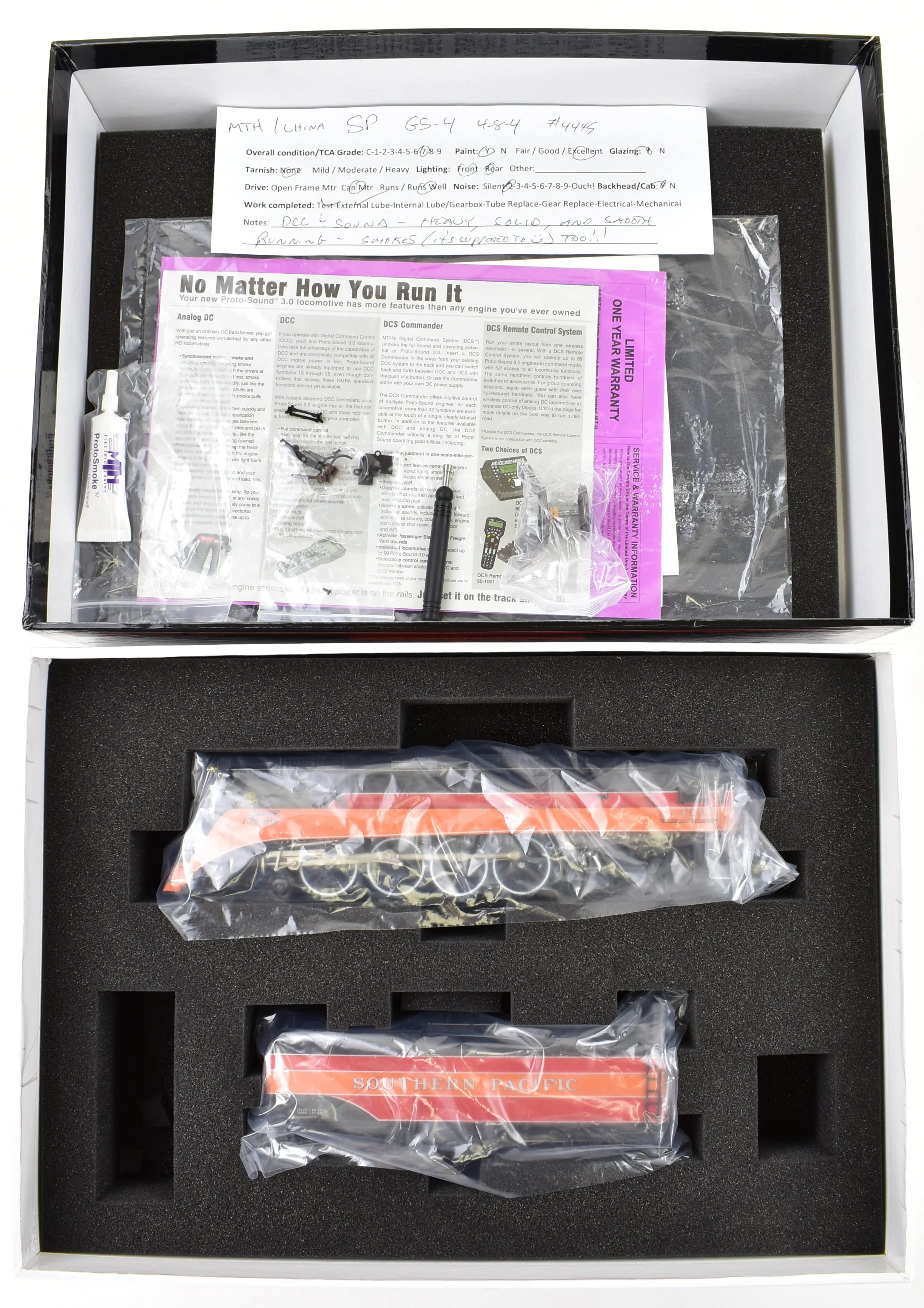 HO CON MTH - Mike's Train House SP - Southern Pacific 4-8-4 GS-4 Streamlined Daylight Large Lettering #4449 - Image 22